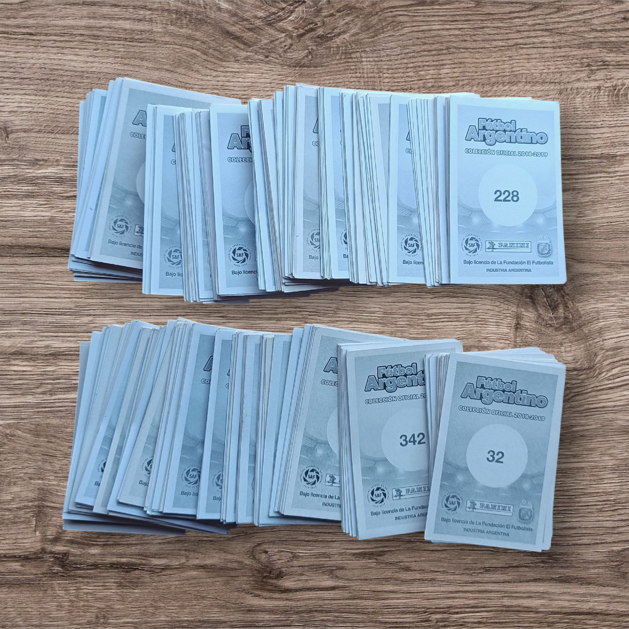 Lote 365 figuritas sin repetir Fútbol Argentino 2018-2019