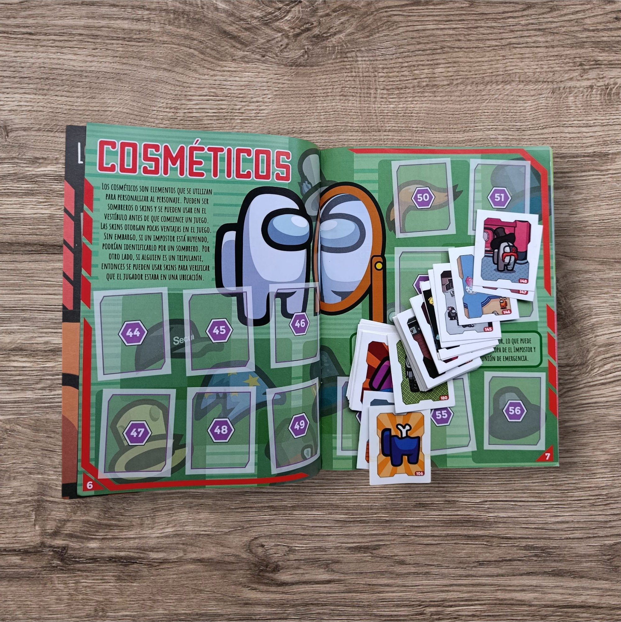 Álbum + 57 figuritas sin repetir Among Us Sabotaje final