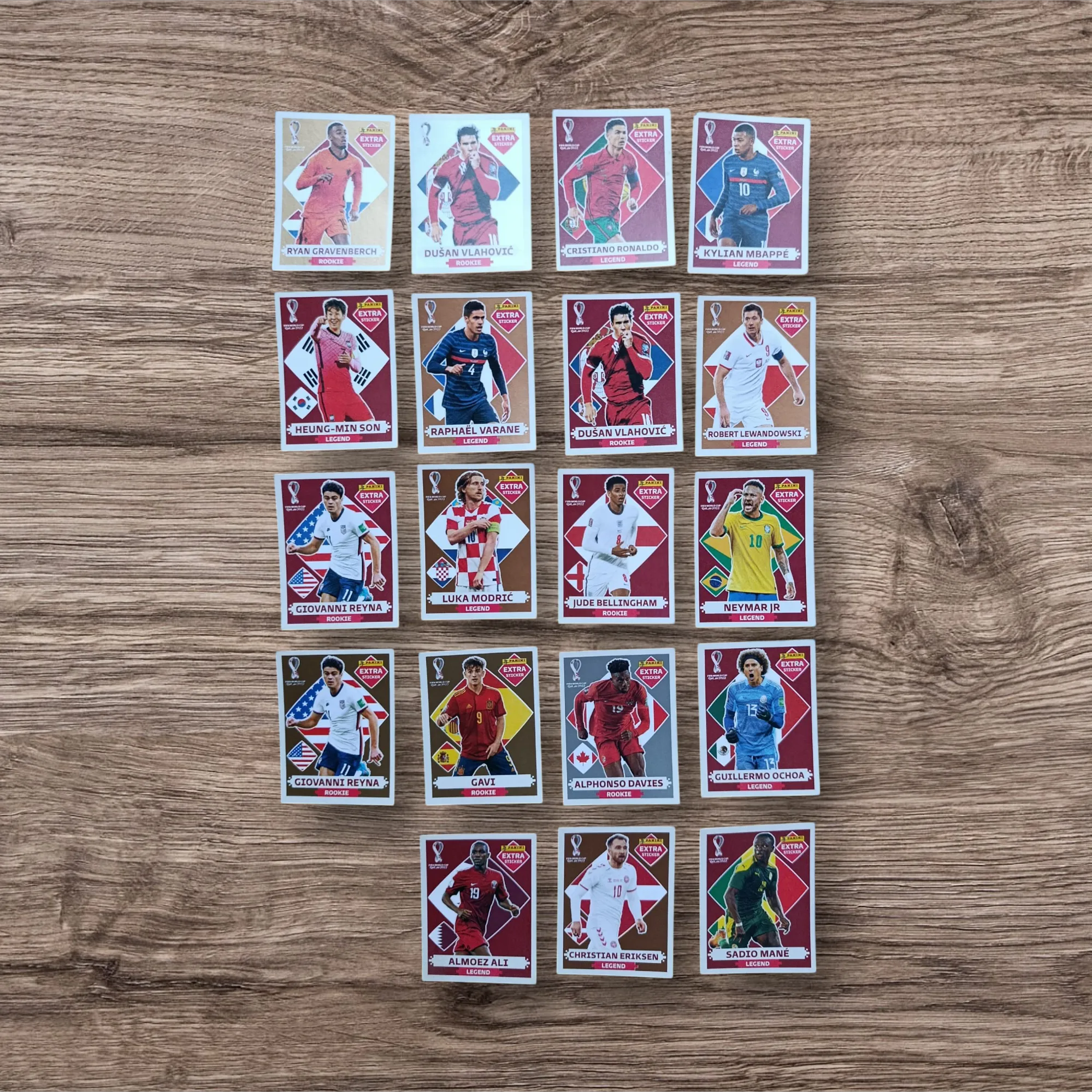 Lote 19 figuritas sin repetir EXTRAS Mundial Qatar 2022