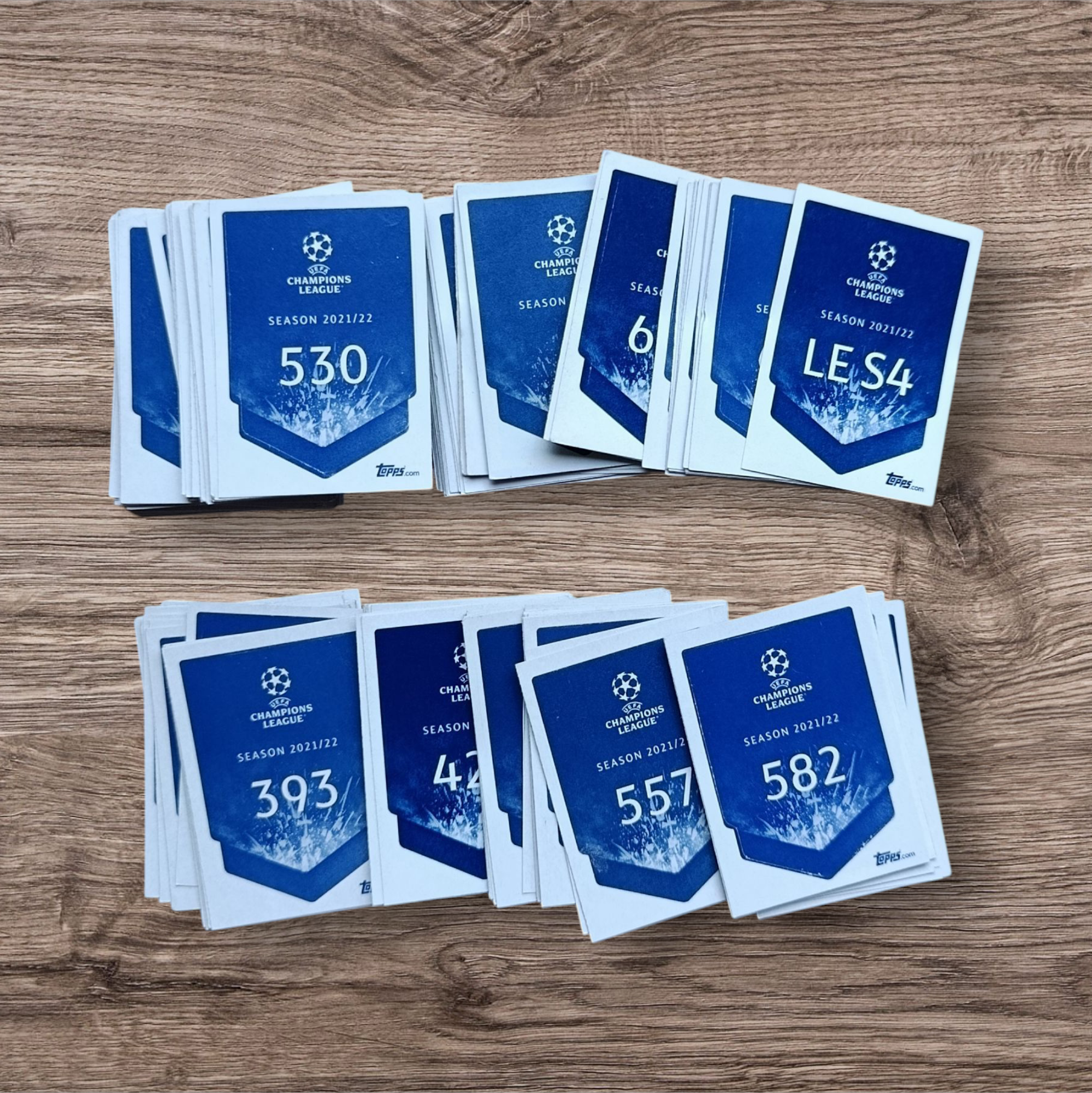 Lote 186 figuritas sin repetir Champions League 2021/22