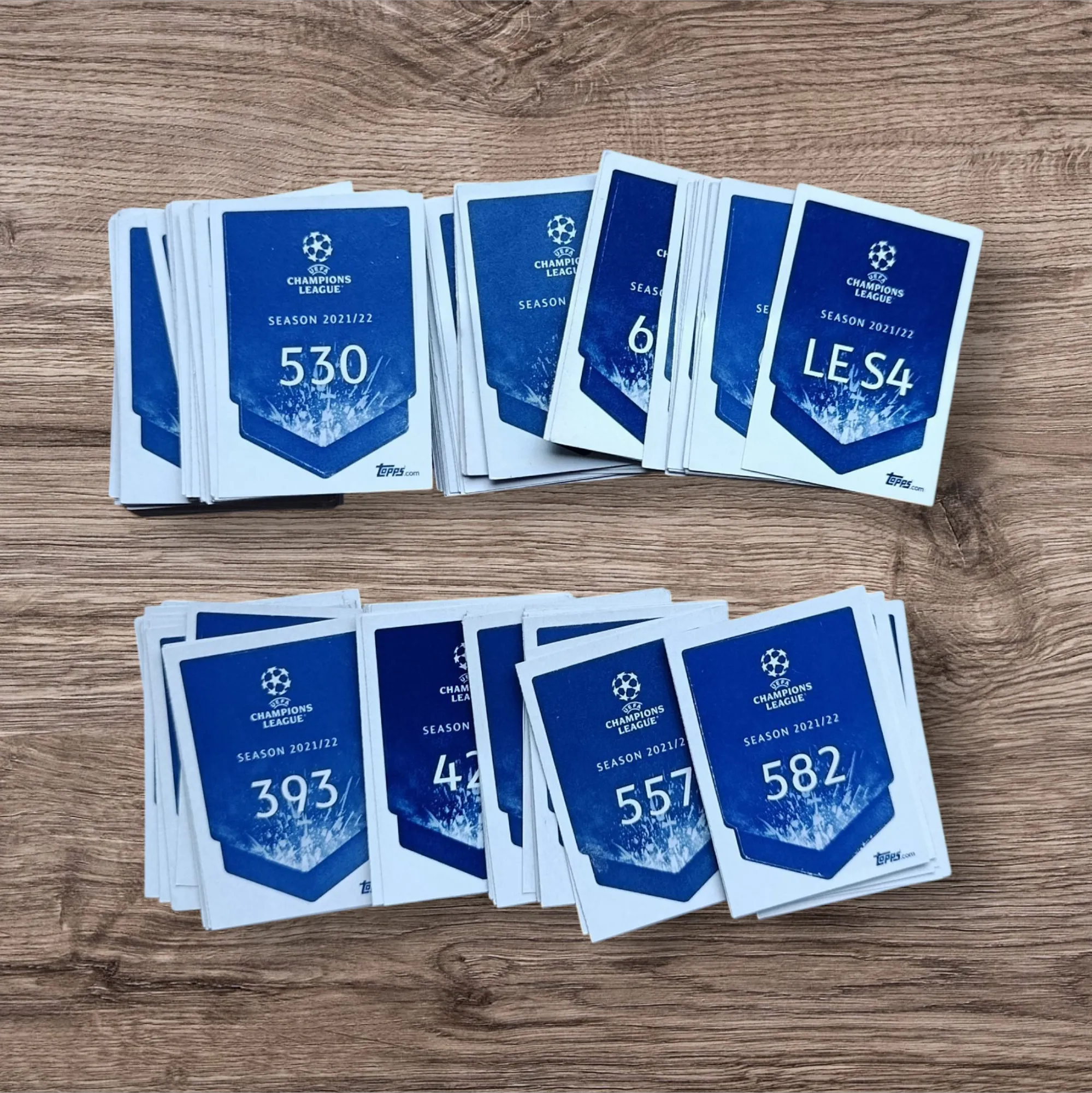 Lote 186 figuritas sin repetir Champions League 2021/22
