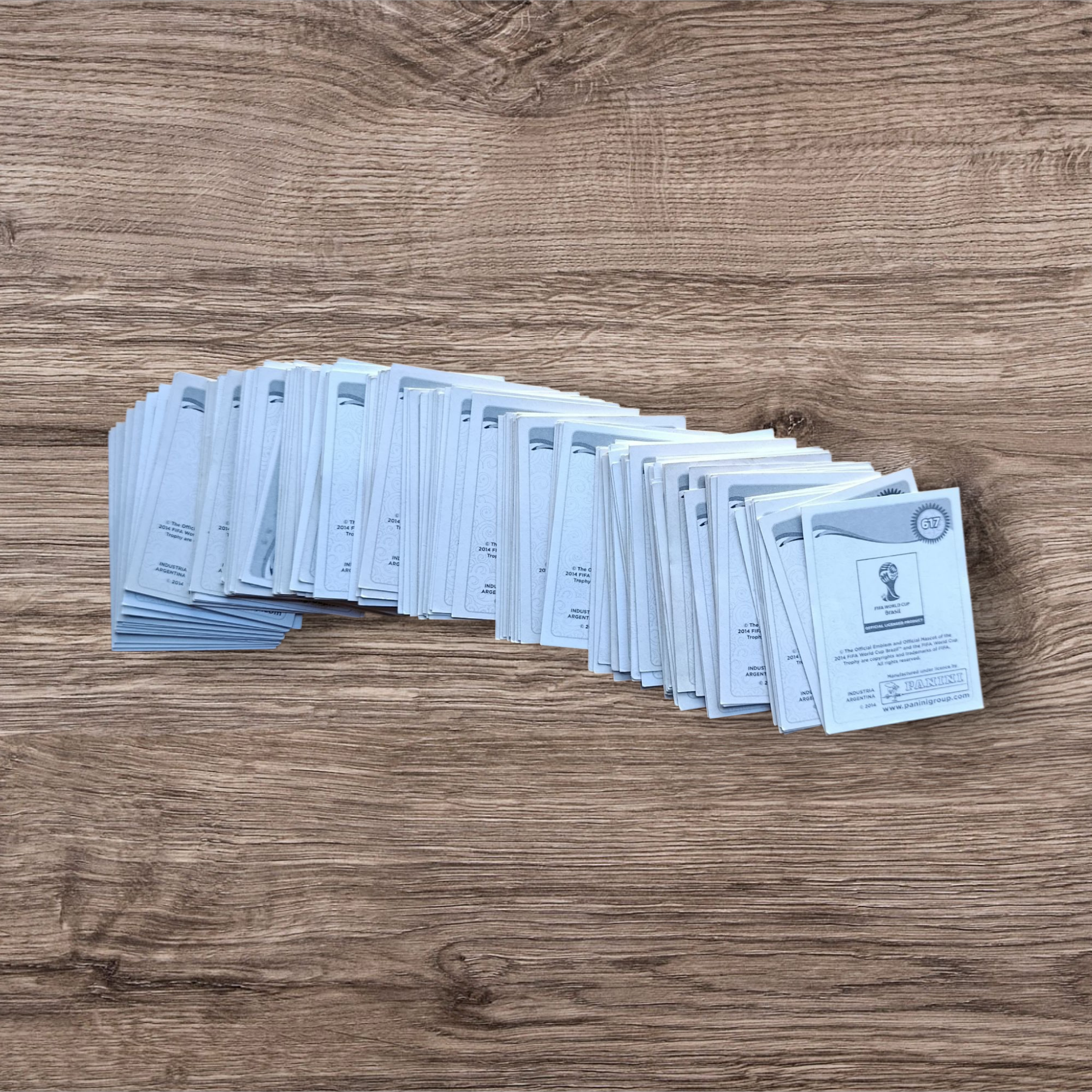 Lote 146 figuritas sin repetir Mundial Brasil 2014