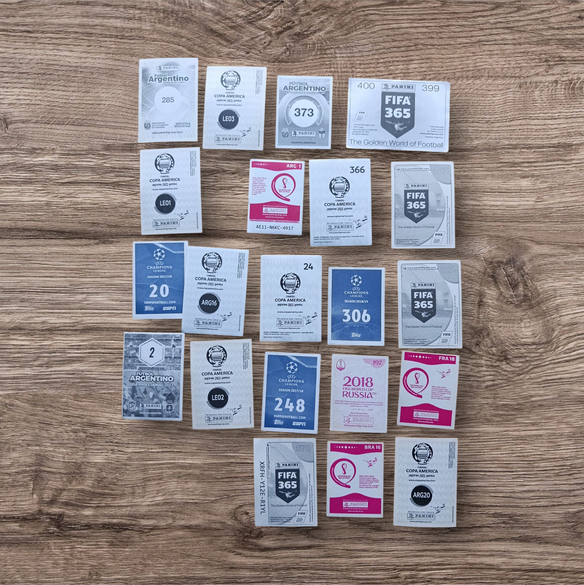 Lote 21 figuritas MUY ESPECIALES