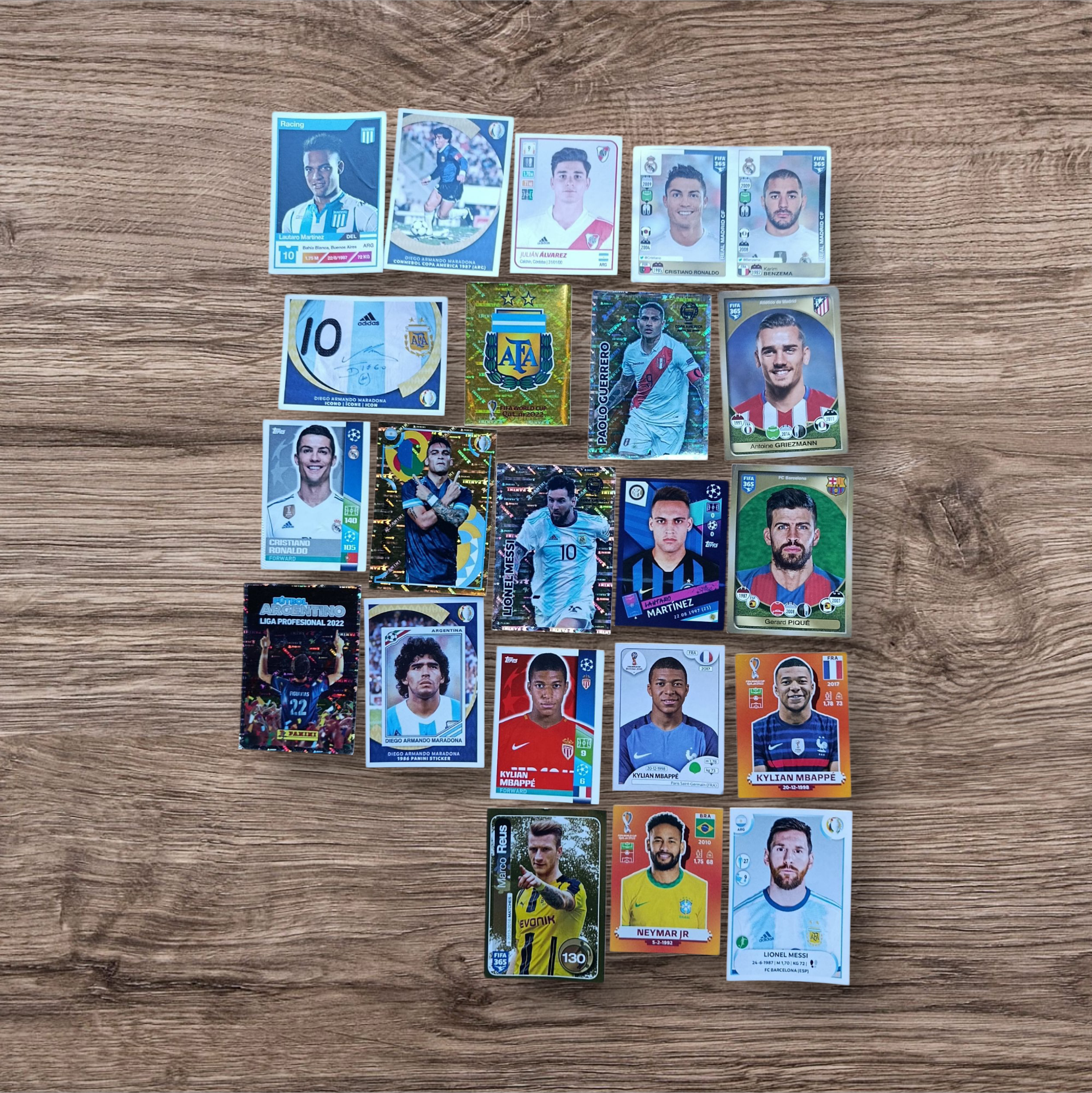 Lote 21 figuritas MUY ESPECIALES