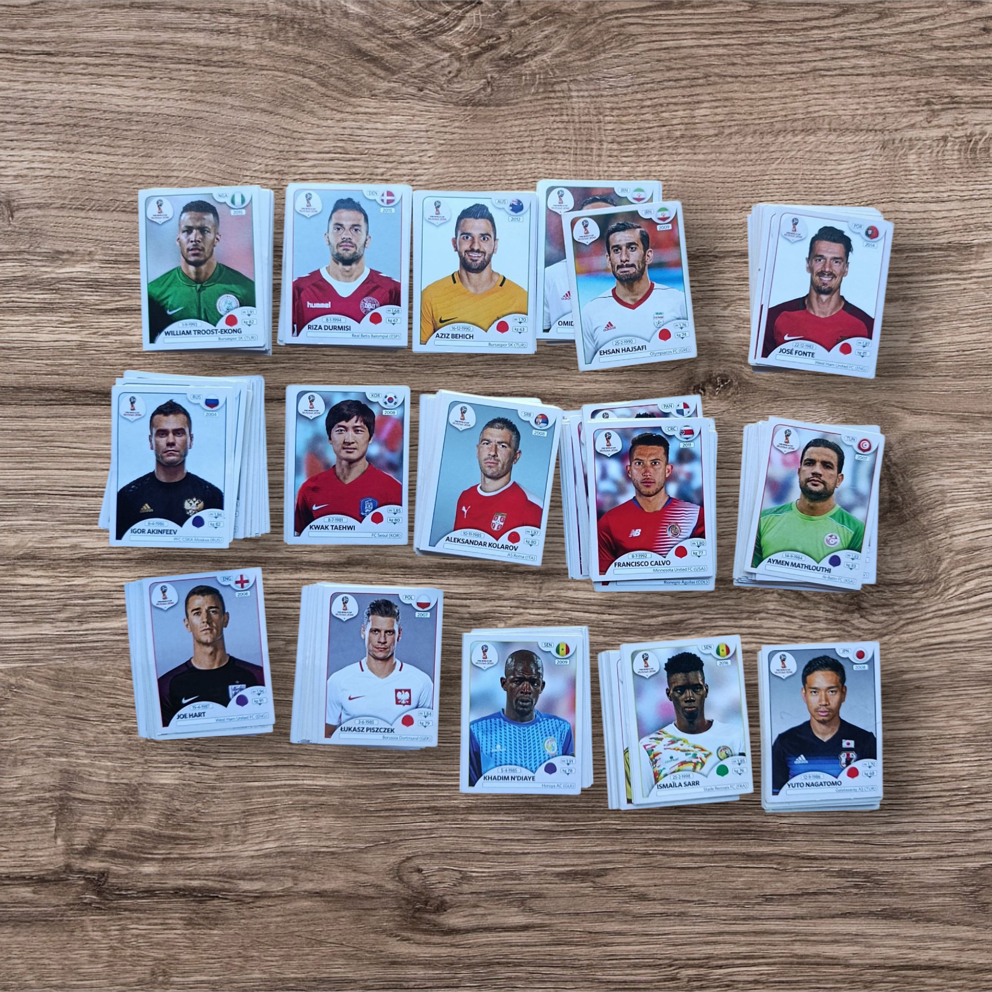 Lote 386 figuritas sin repetir Mundial Rusia 2018