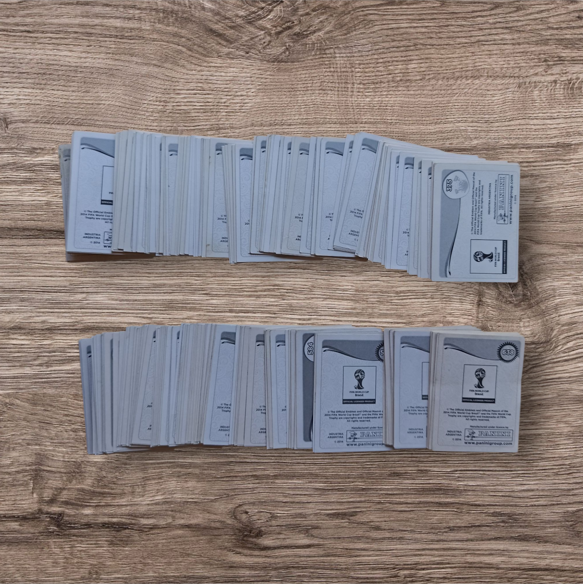 Lote 316 figuritas sin repetir Mundial Brasil 2014