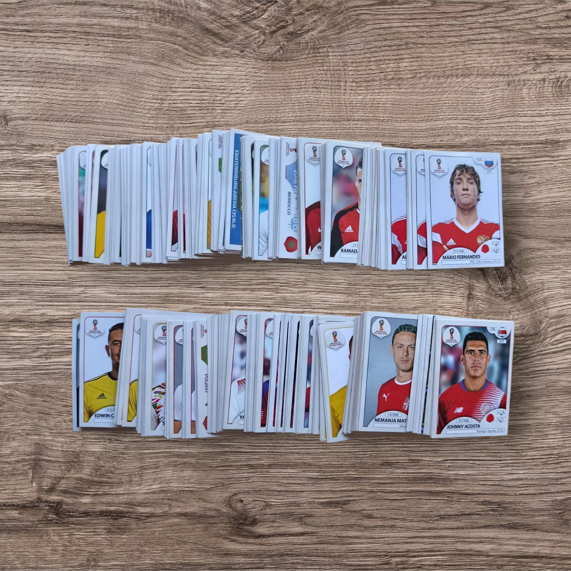 Lote 504 figuritas sin repetir Mundial Rusia 2018