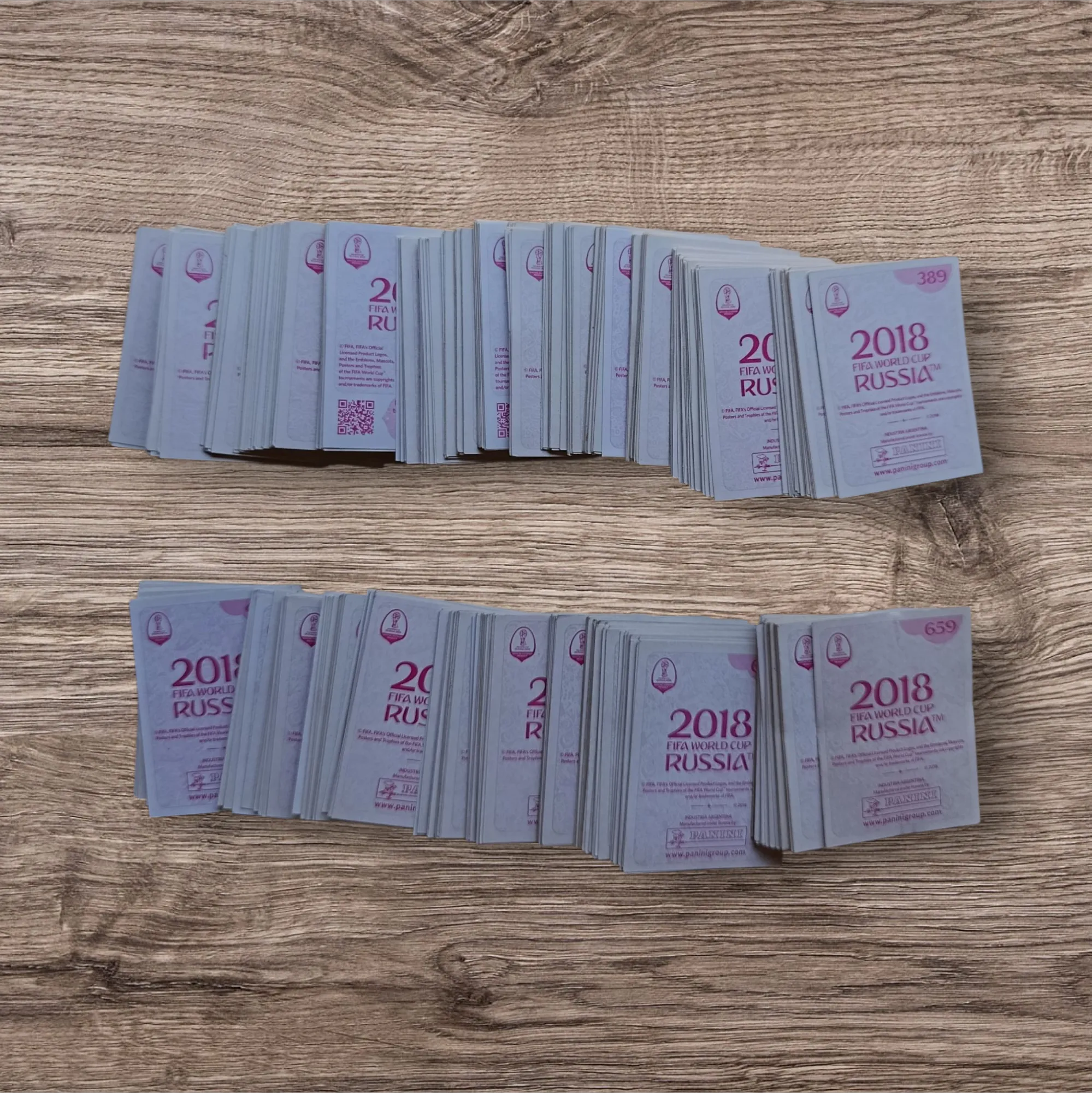 Lote 504 figuritas sin repetir Mundial Rusia 2018