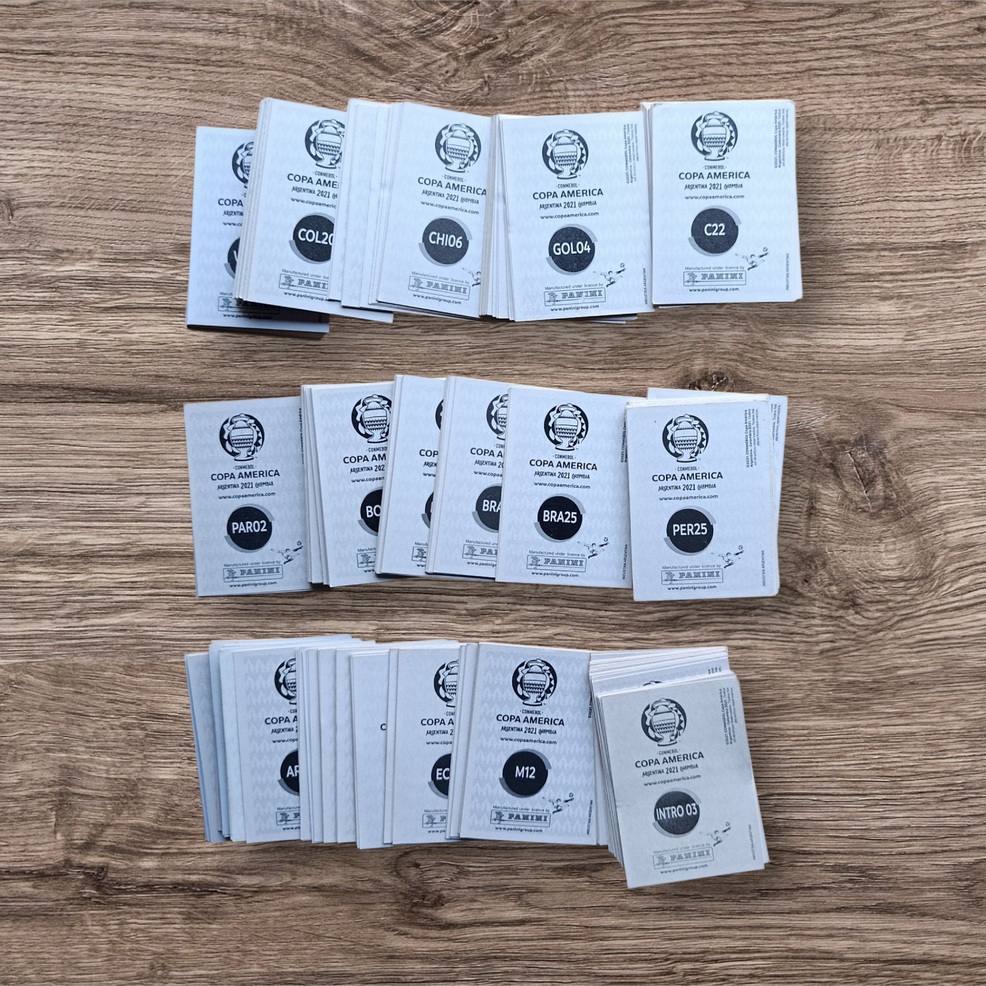 Lote 346 figuritas sin repetir Copa América 2021