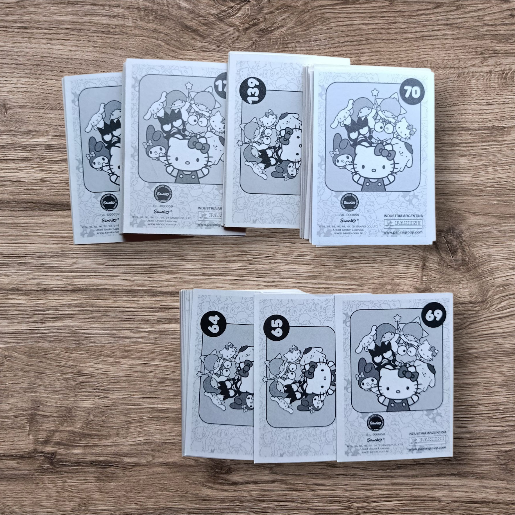 Lote 89 figuritas sin repetir Hello Kitty