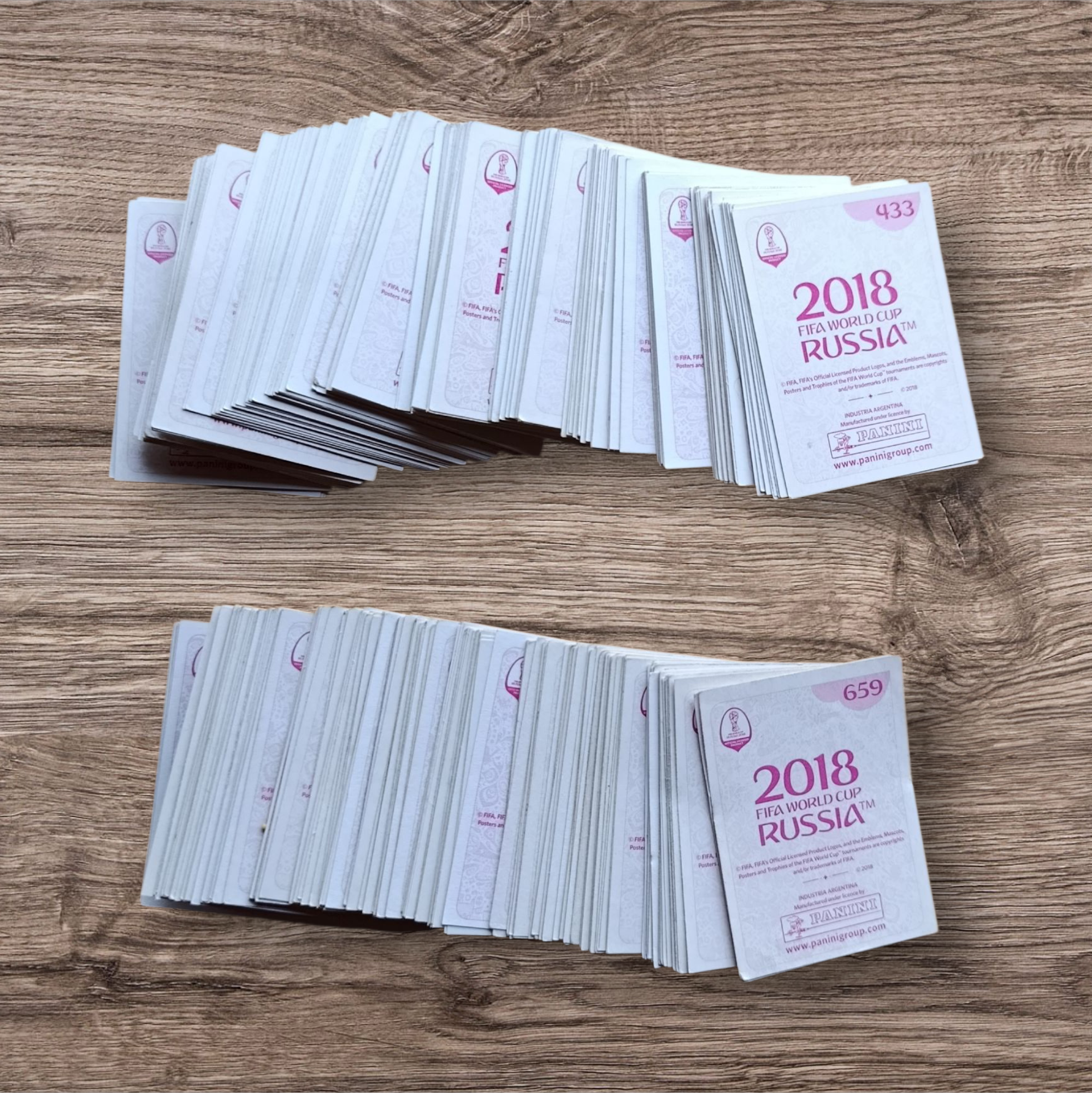 Lote 344 figuritas sin repetir Mundial Rusia 2018