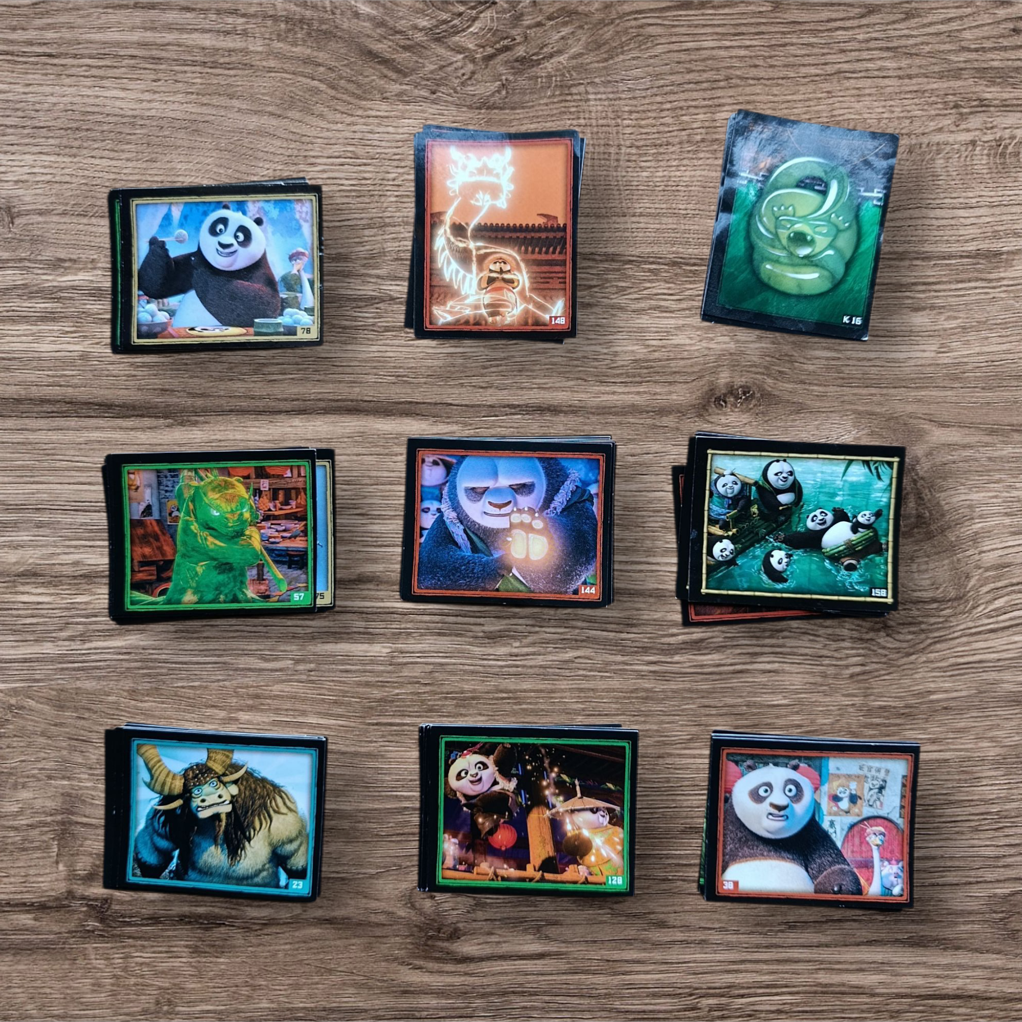 Lote 79 figuritas sin repetir Kun Fu Panda 3