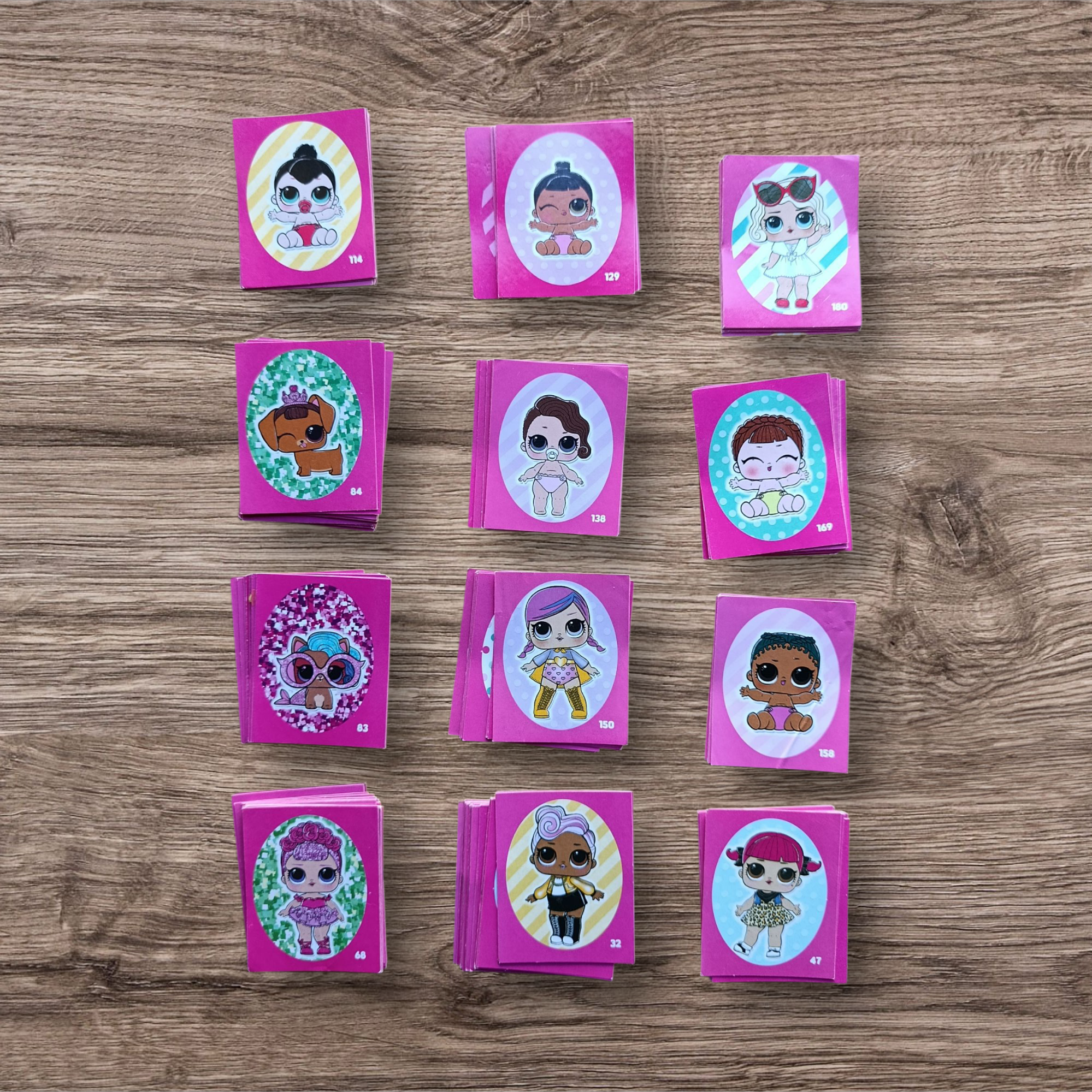 Lote 180 figuritas sin repetir Lol Surprise