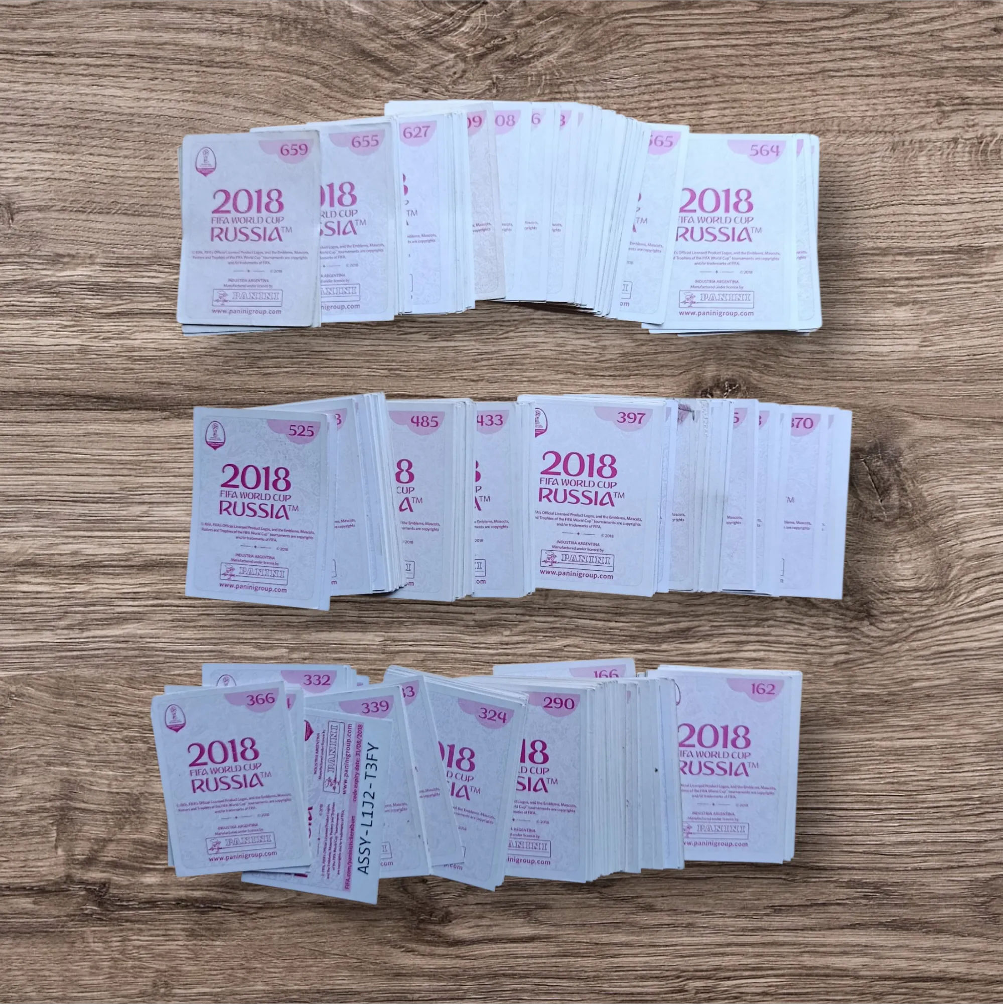 Lote 323 figuritas sin repetir Mundial Rusia 2018