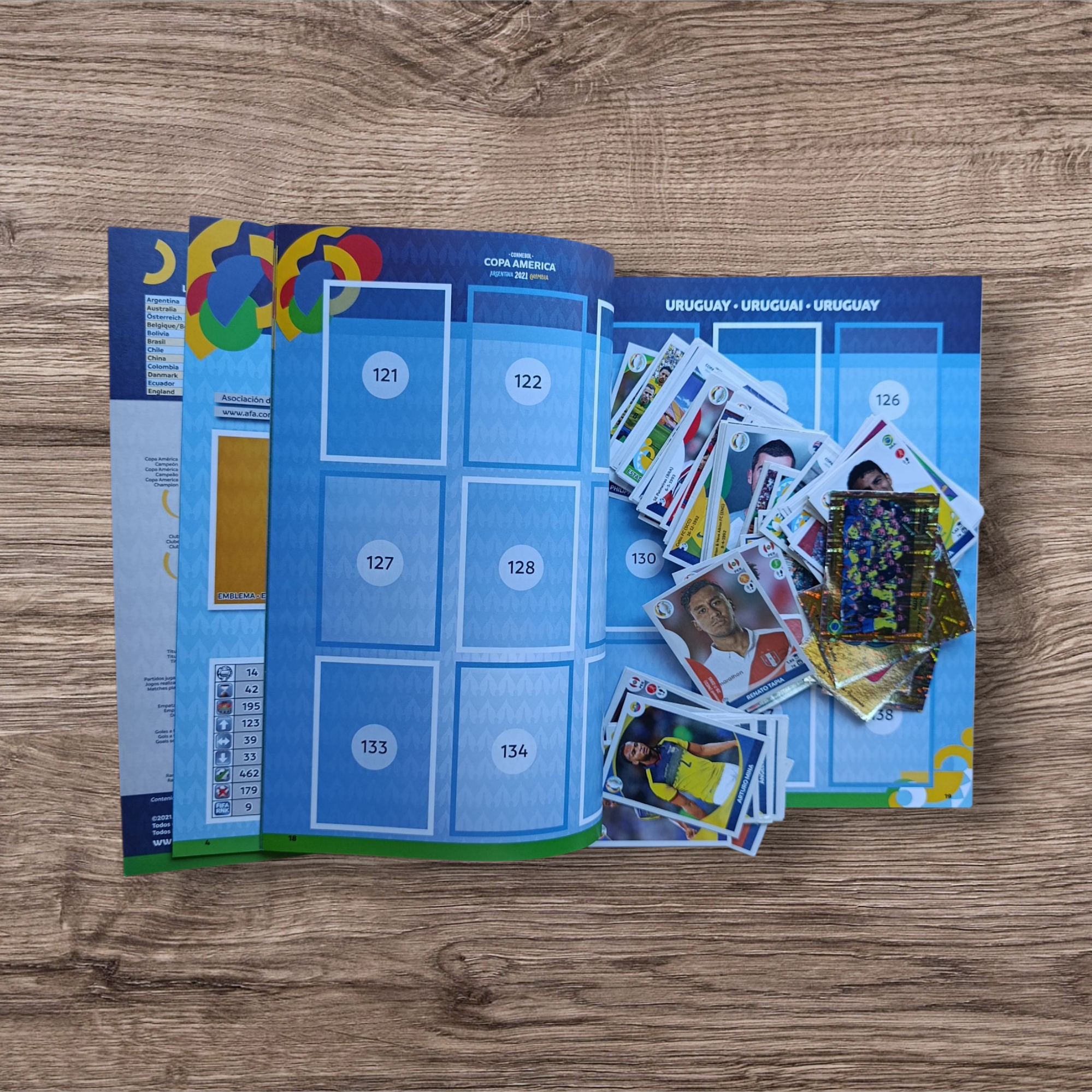 Álbum + 164 figuritas sin repetir Copa América 2021 Preview
