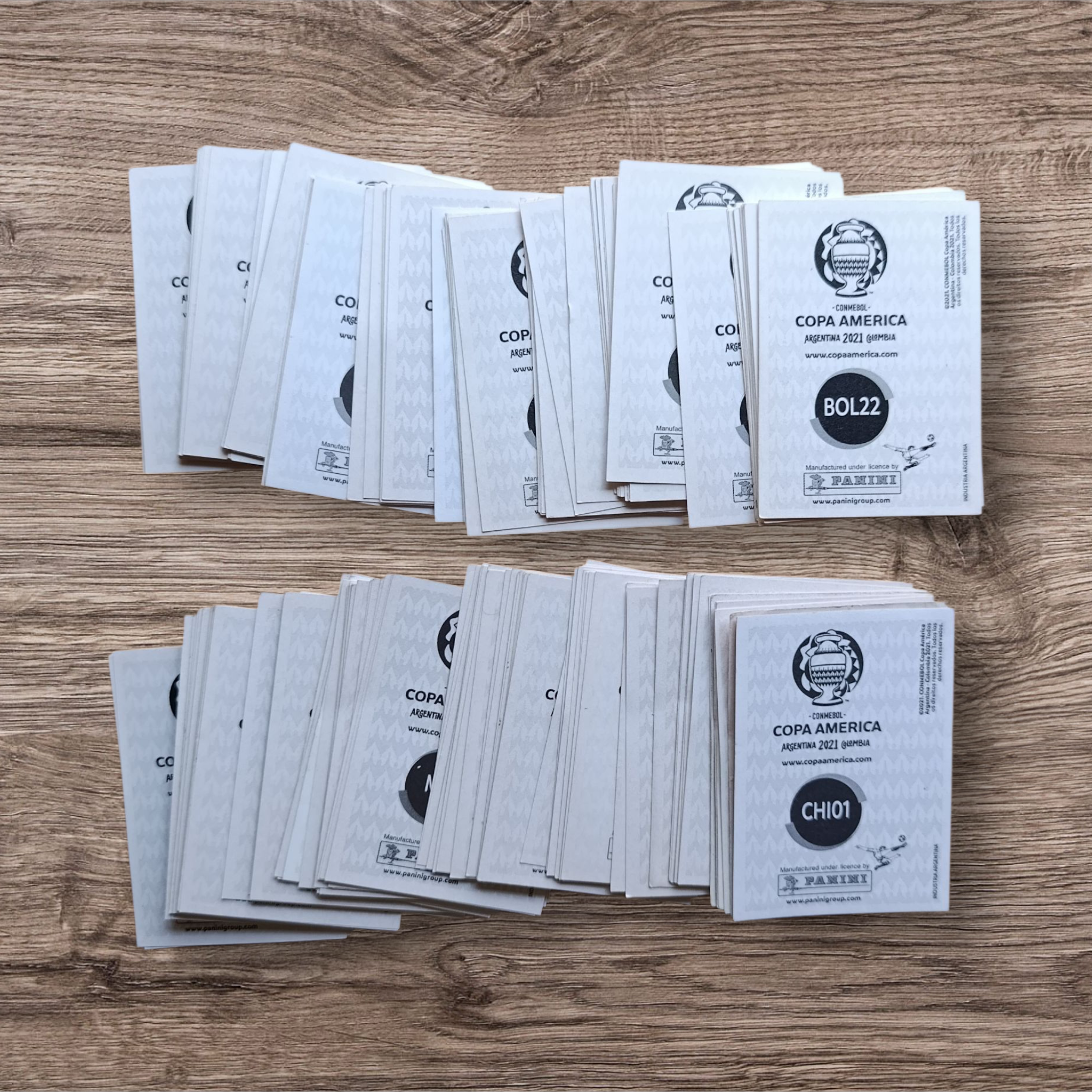 Lote 187 figuritas sin repetir Copa América 2021