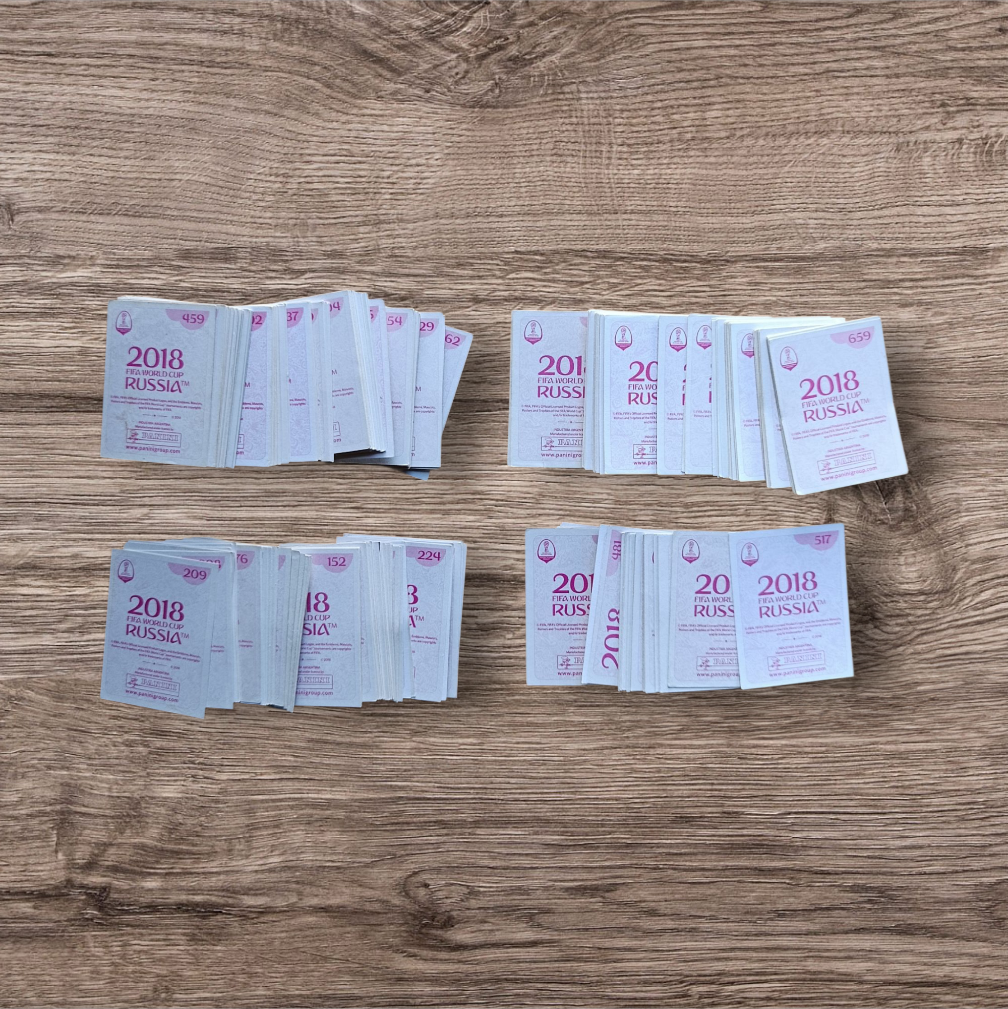 Lote 331 figuritas sin repetir Mundial Rusia 2018