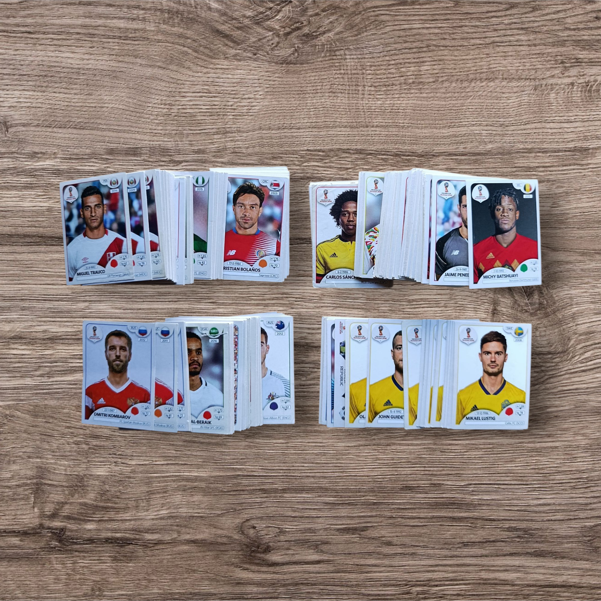 Lote 331 figuritas sin repetir Mundial Rusia 2018