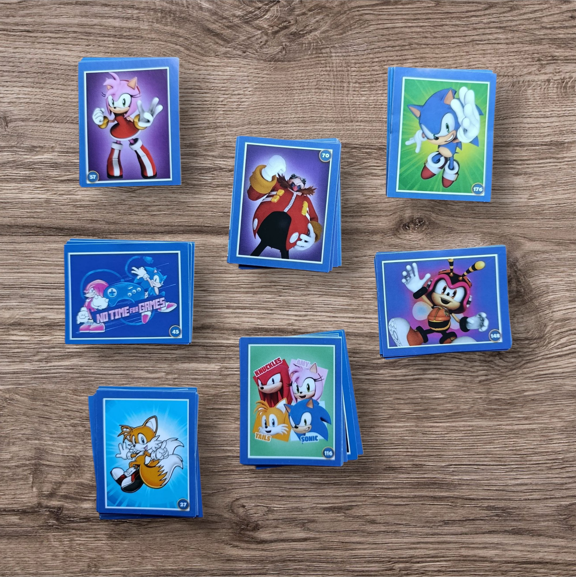 Lote 79 figuritas sin repetir Sonic