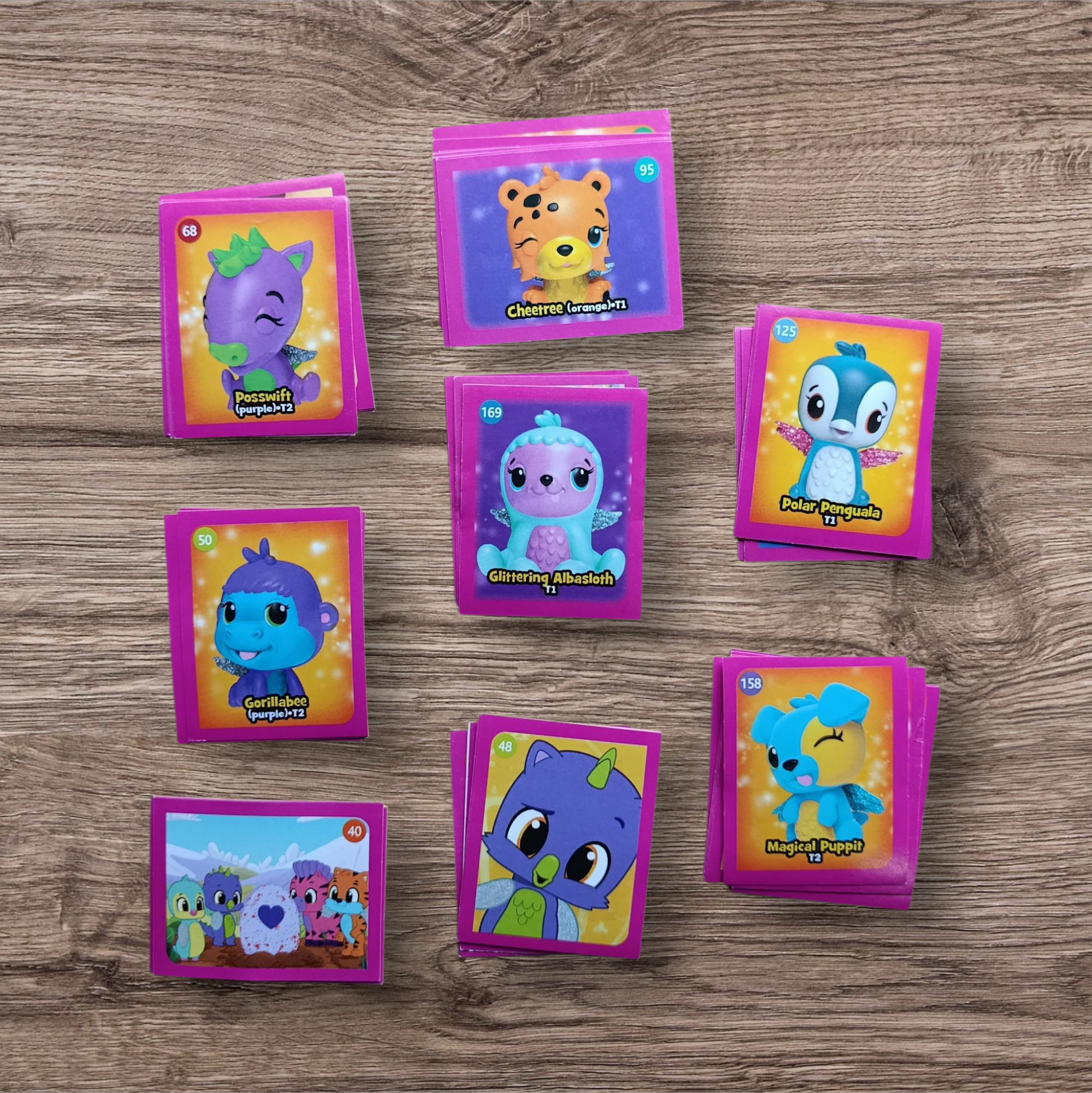 Lote 84 figuritas sin repetir Hatchimals