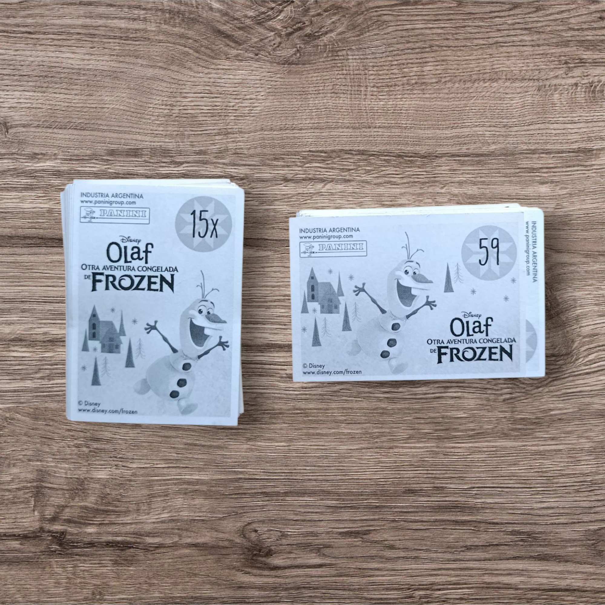 Lote 145 figuritas sin repetir Olaf de Frozen