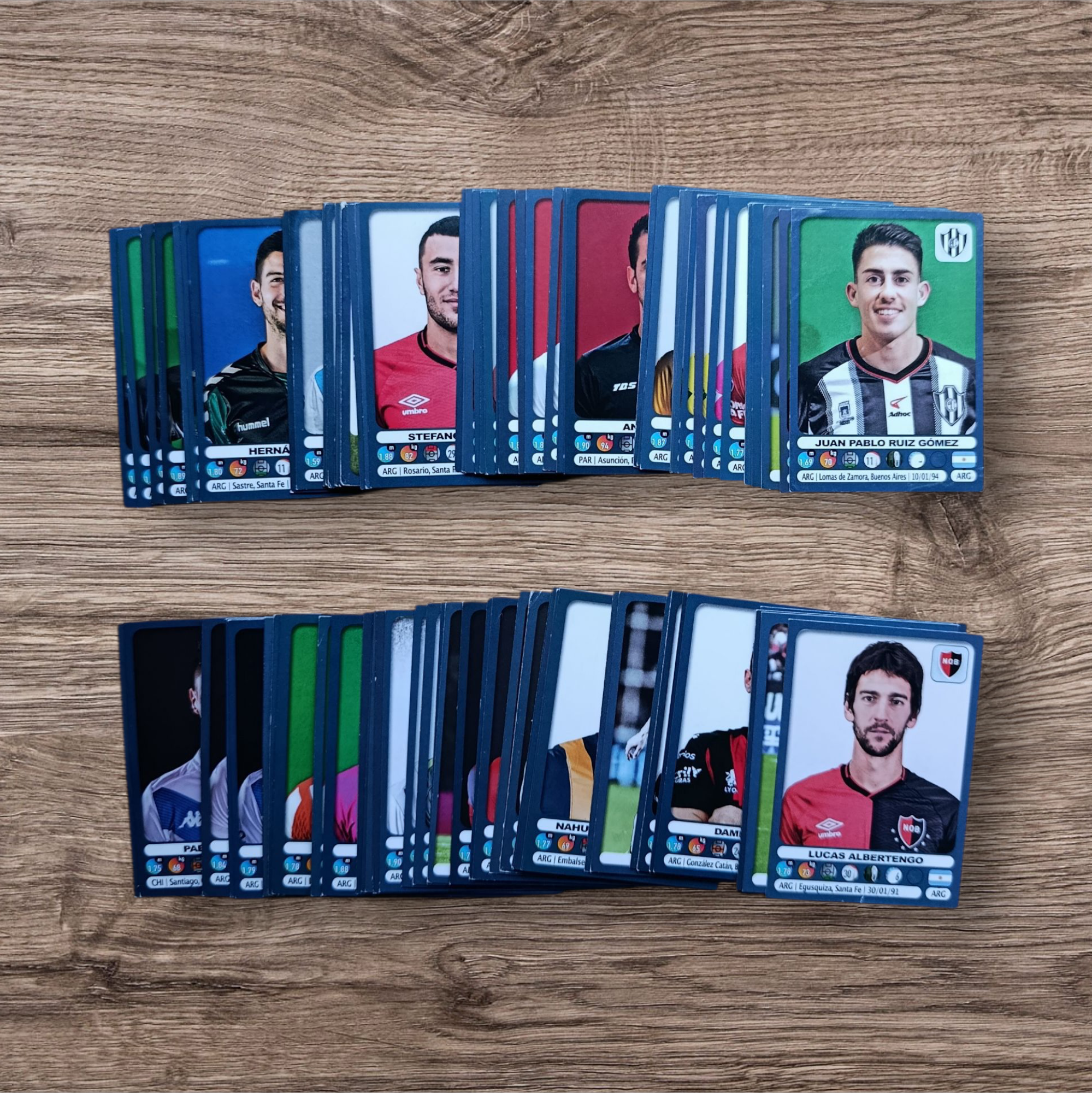 Lote 96 figuritas sin repetir Fútbol Argentino 2019-2020