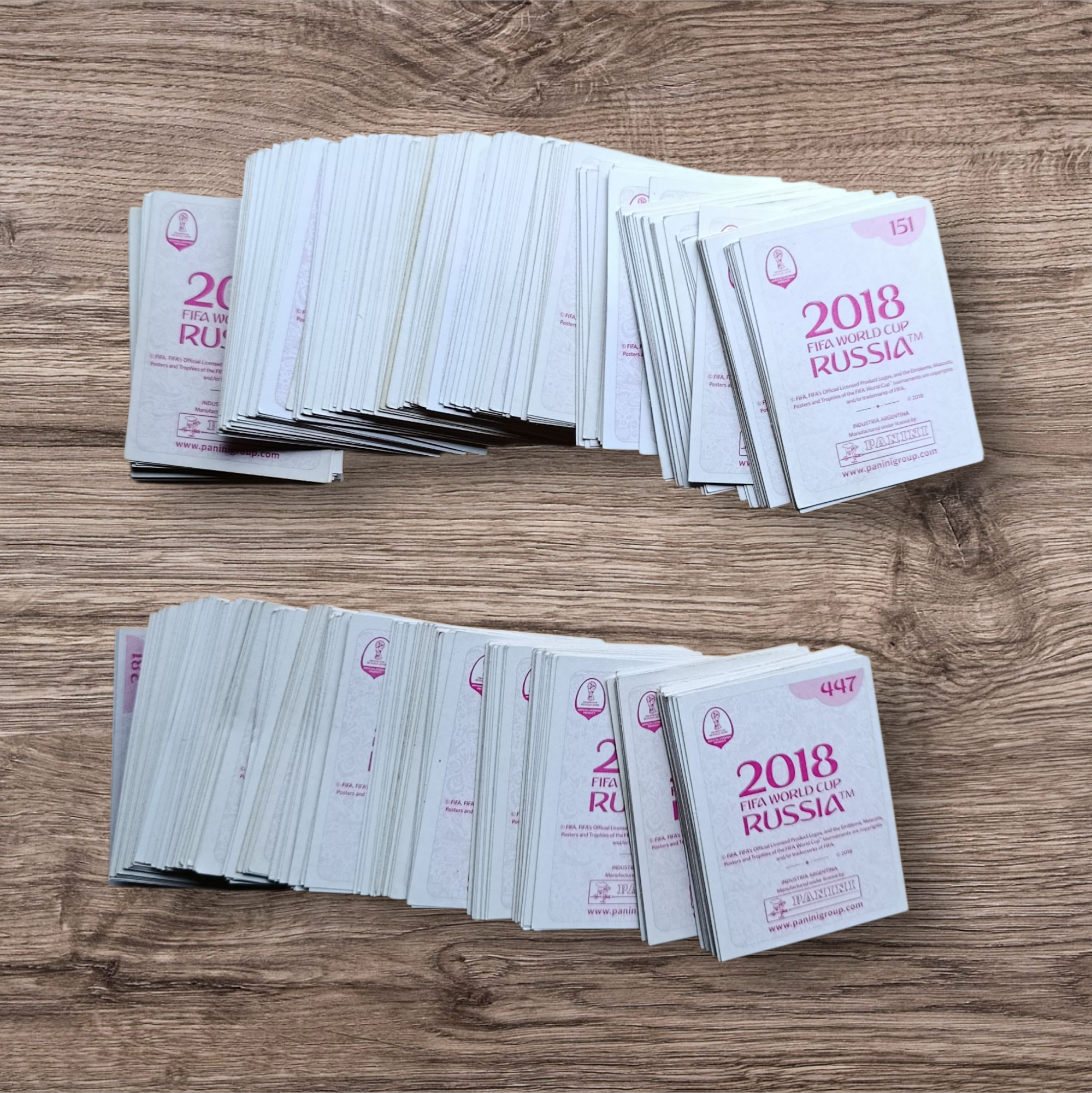 Lote 331 figuritas sin repetir Mundial Rusia 2018