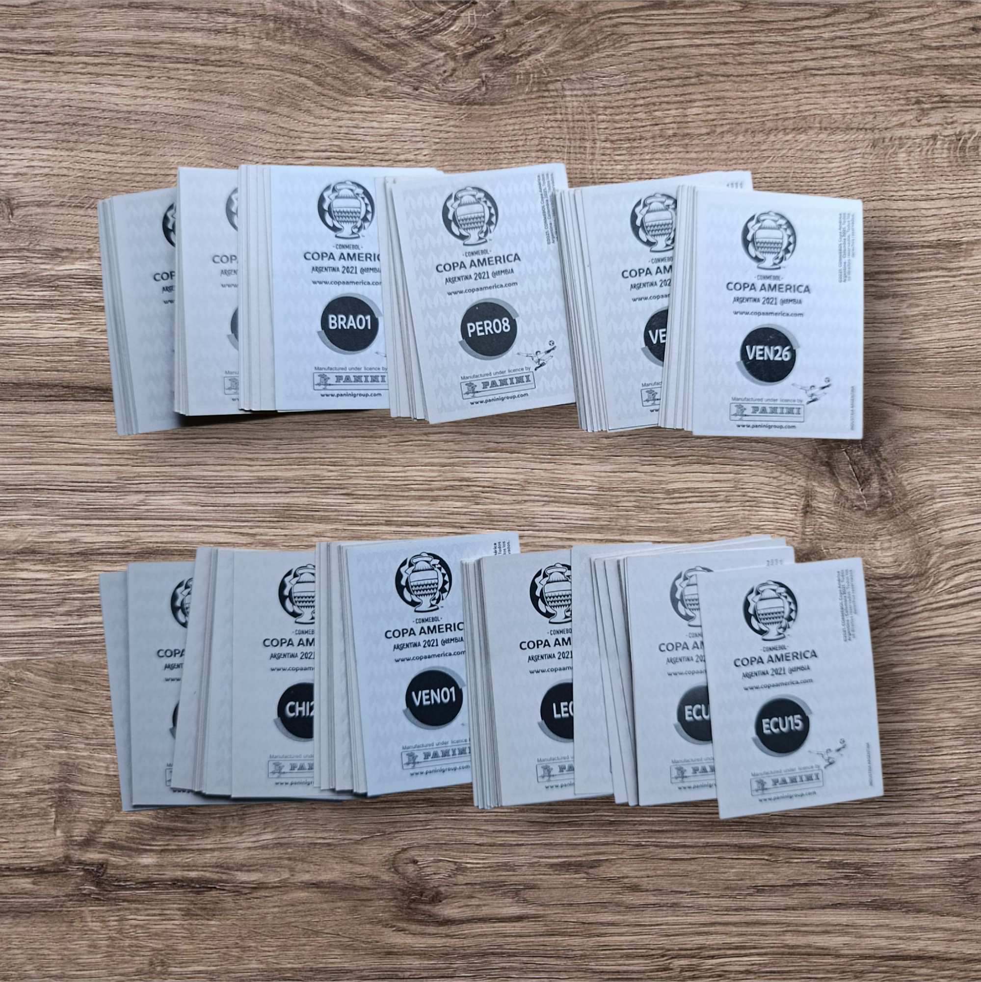 Lote 176 figuritas sin repetir Copa América 2021