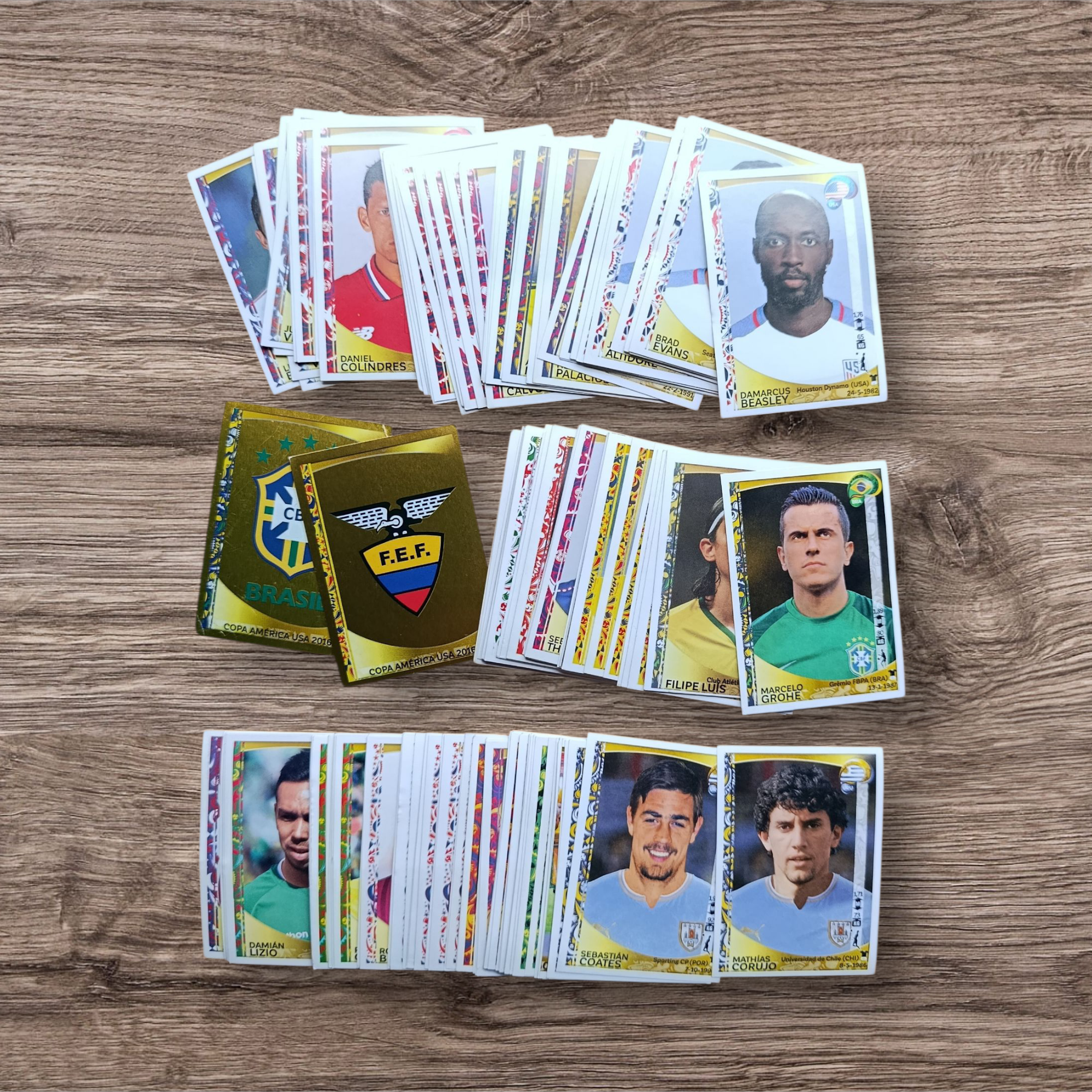 Lote 141 figuritas sin repetir Copa América 2016