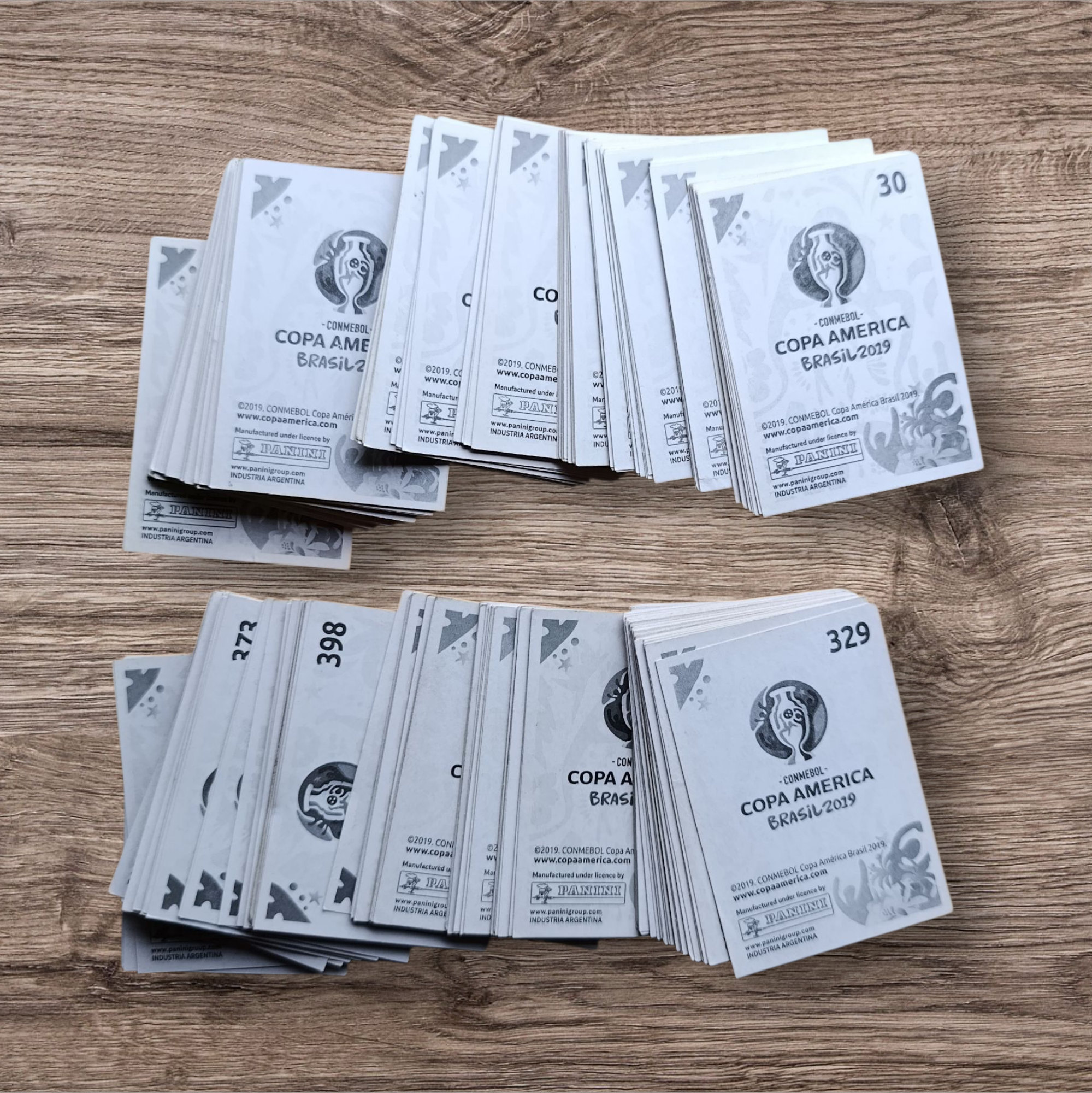 Lote 227 figuritas sin repetir Copa América Brasil 2019