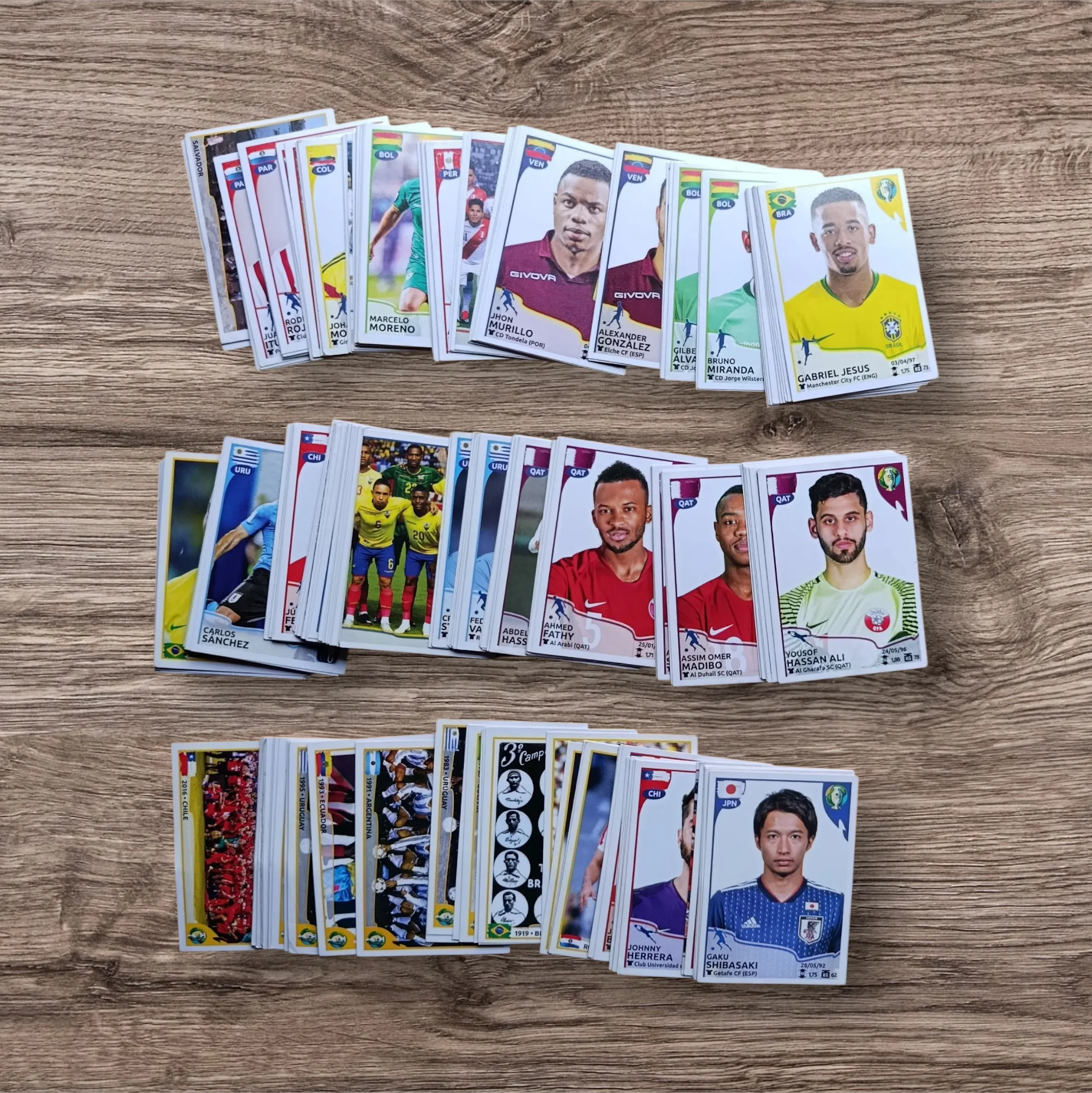 Lote 227 figuritas sin repetir Copa América Brasil 2019