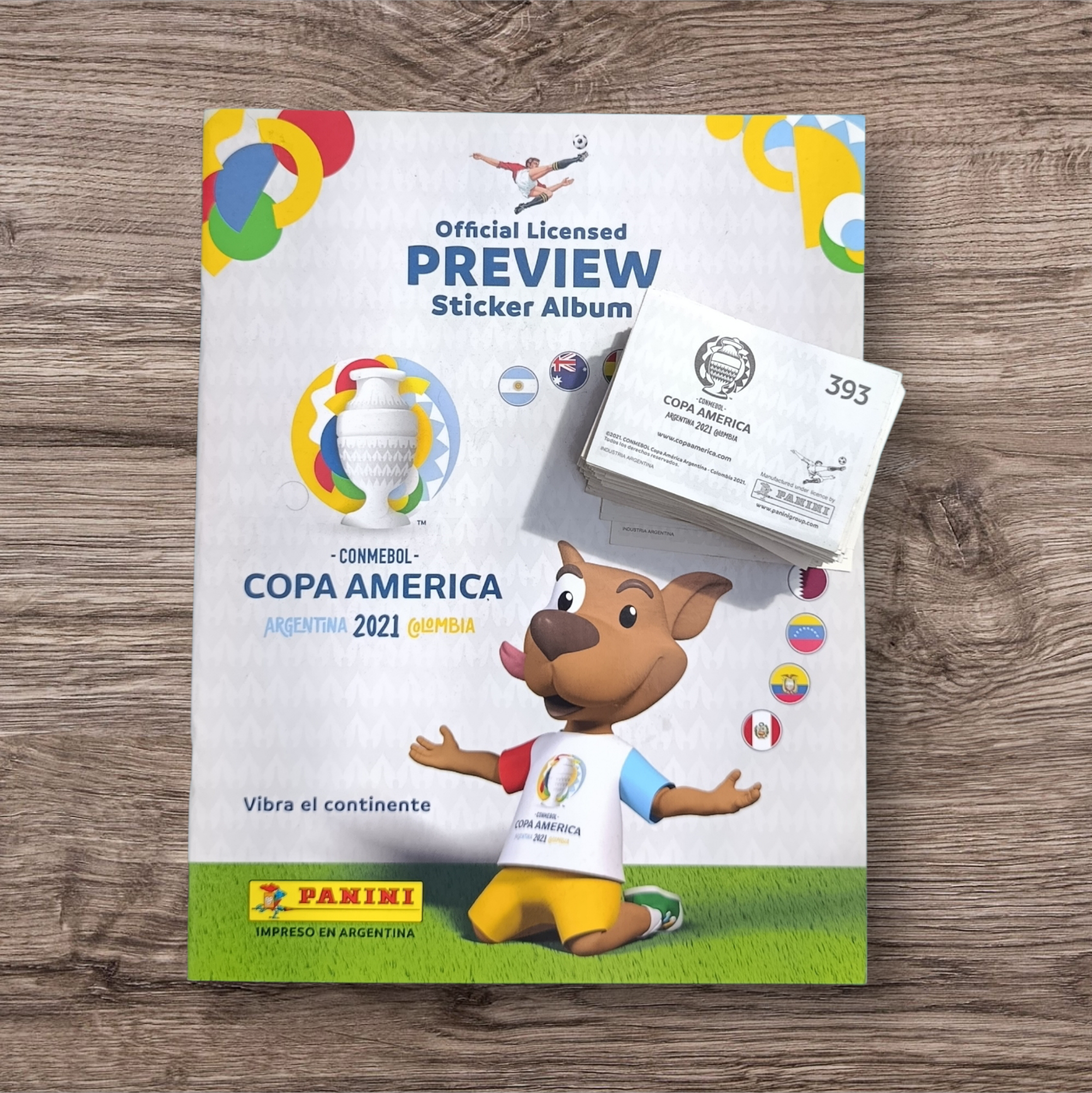 Álbum + 173 figuritas sin repetir Copa América 2021 Preview