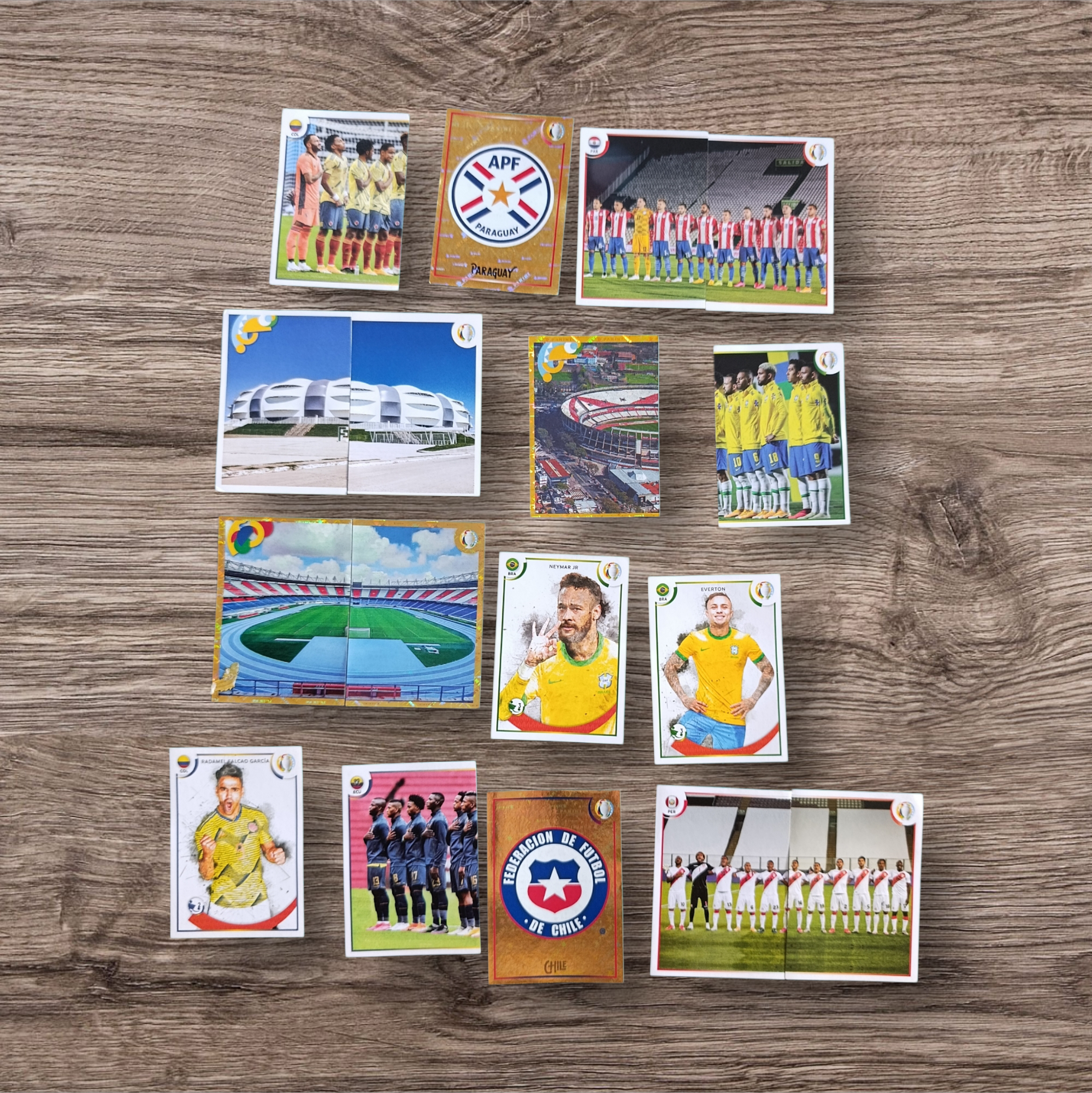 Lote 17 figuritas sin repetir Copa América 2021