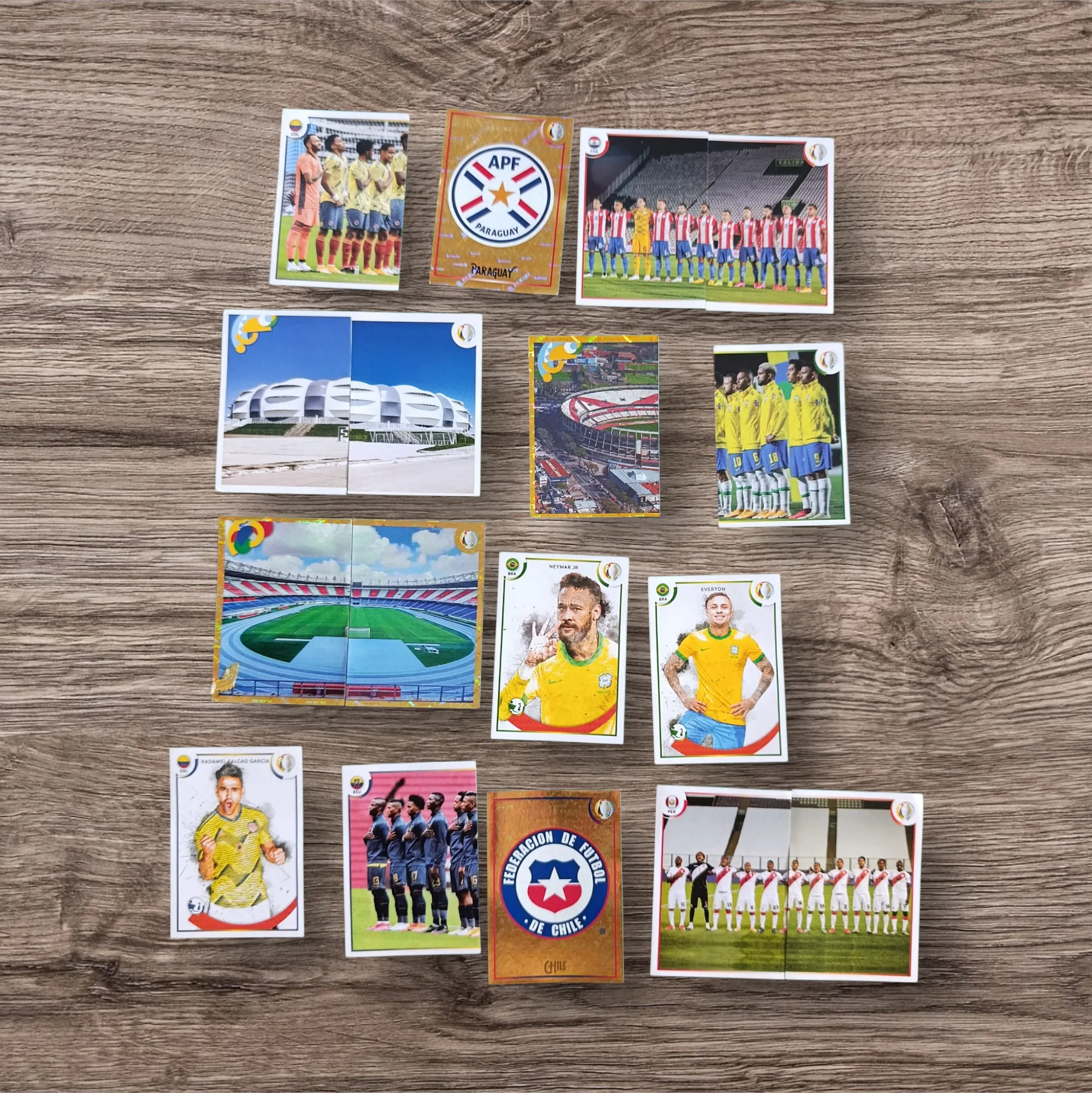 Lote 17 figuritas sin repetir Copa América 2021