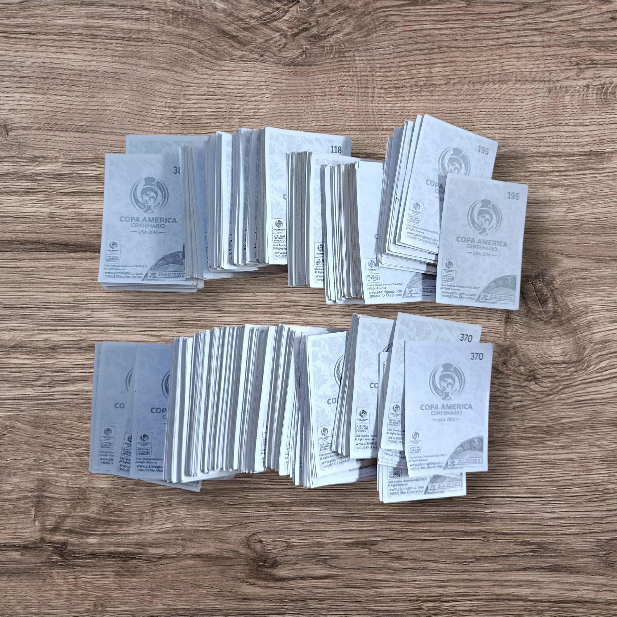 Lote 672 figuritas Copa América 2016 Centenario