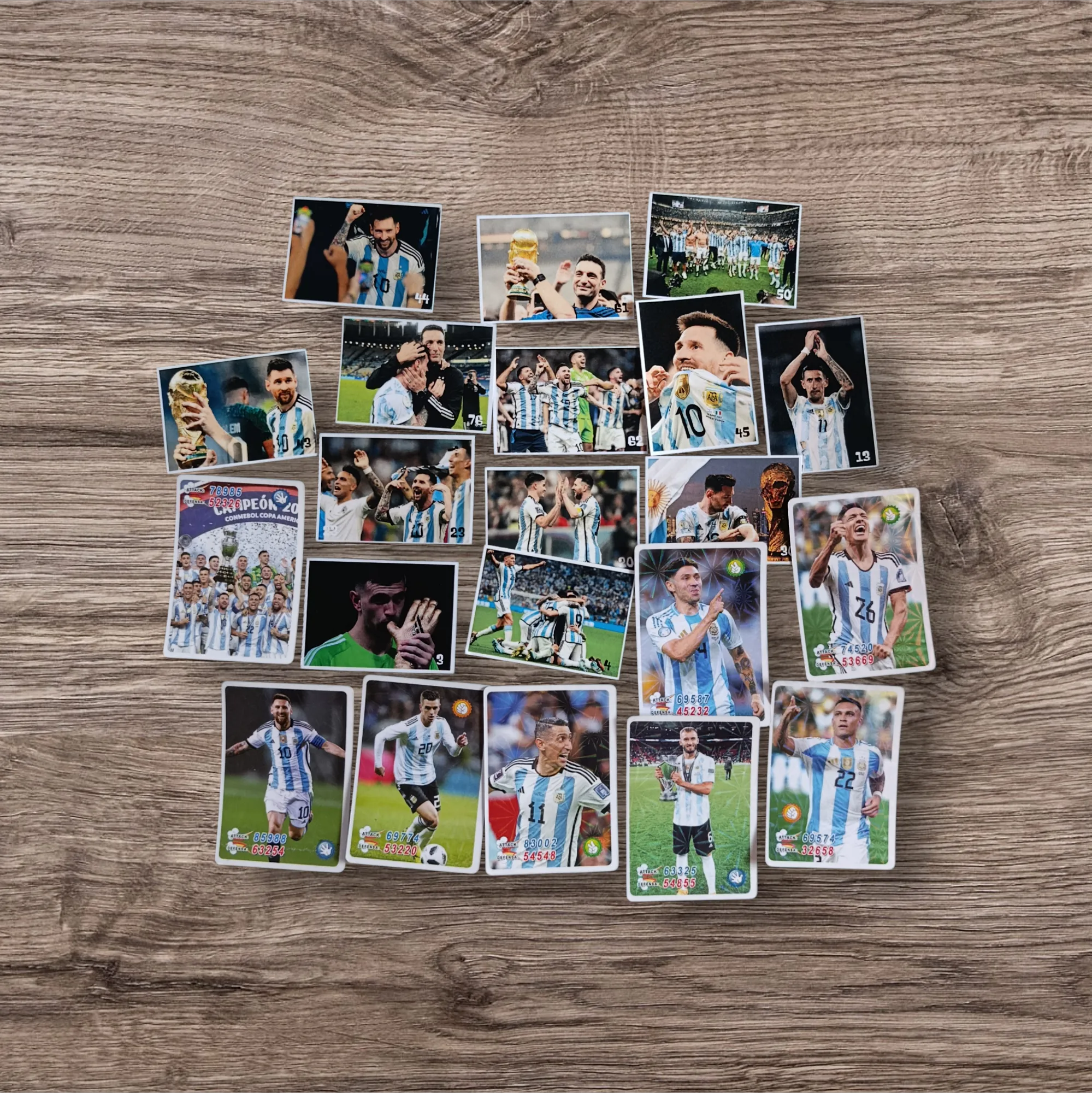 Lote 96 figuritas Selección Argentina no oficiales