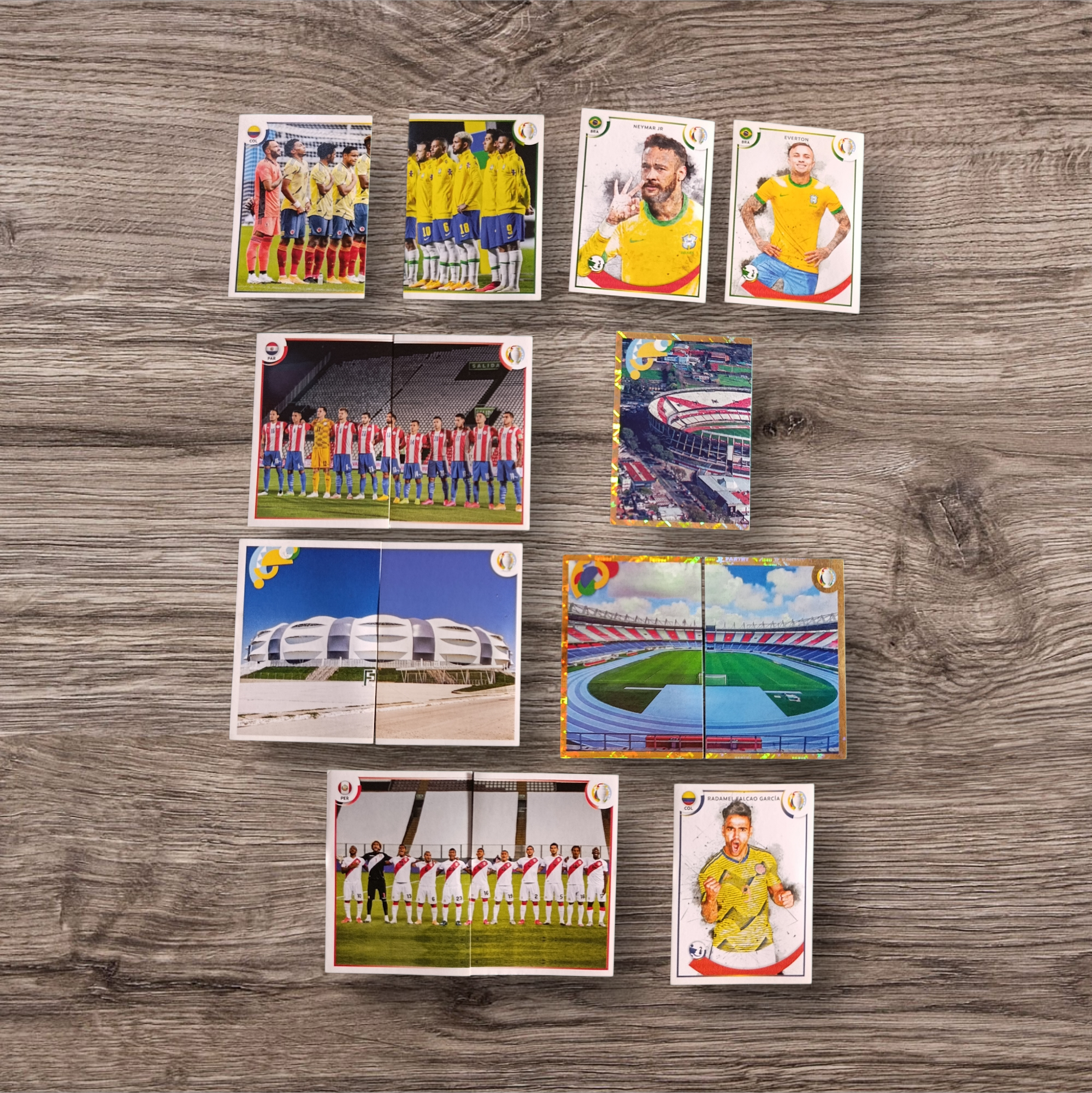 Lote 14 figuritas sin repetir Copa América 2021