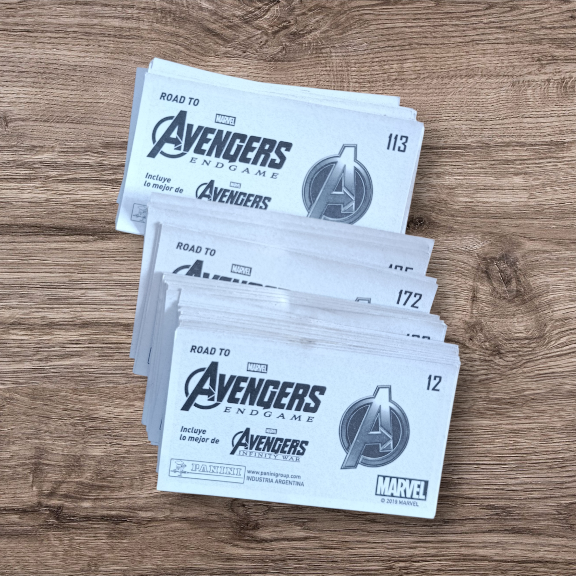 Lote 84 figuritas sin repetir Avengers Endgame