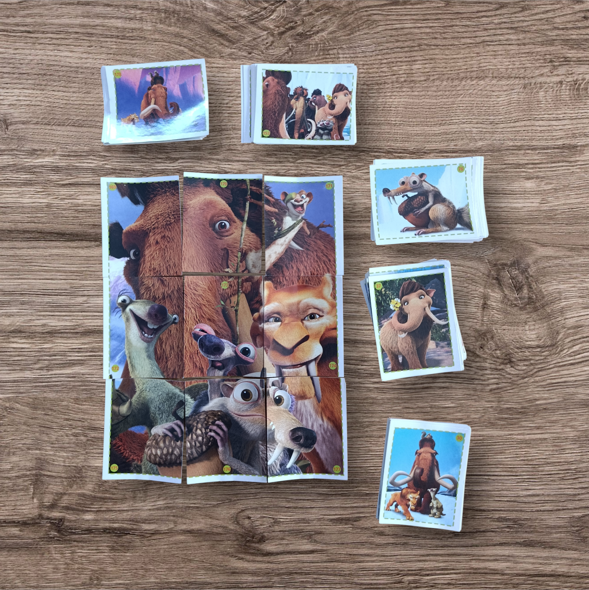 Lote 145 figuritas sin repetir La Era del Hielo