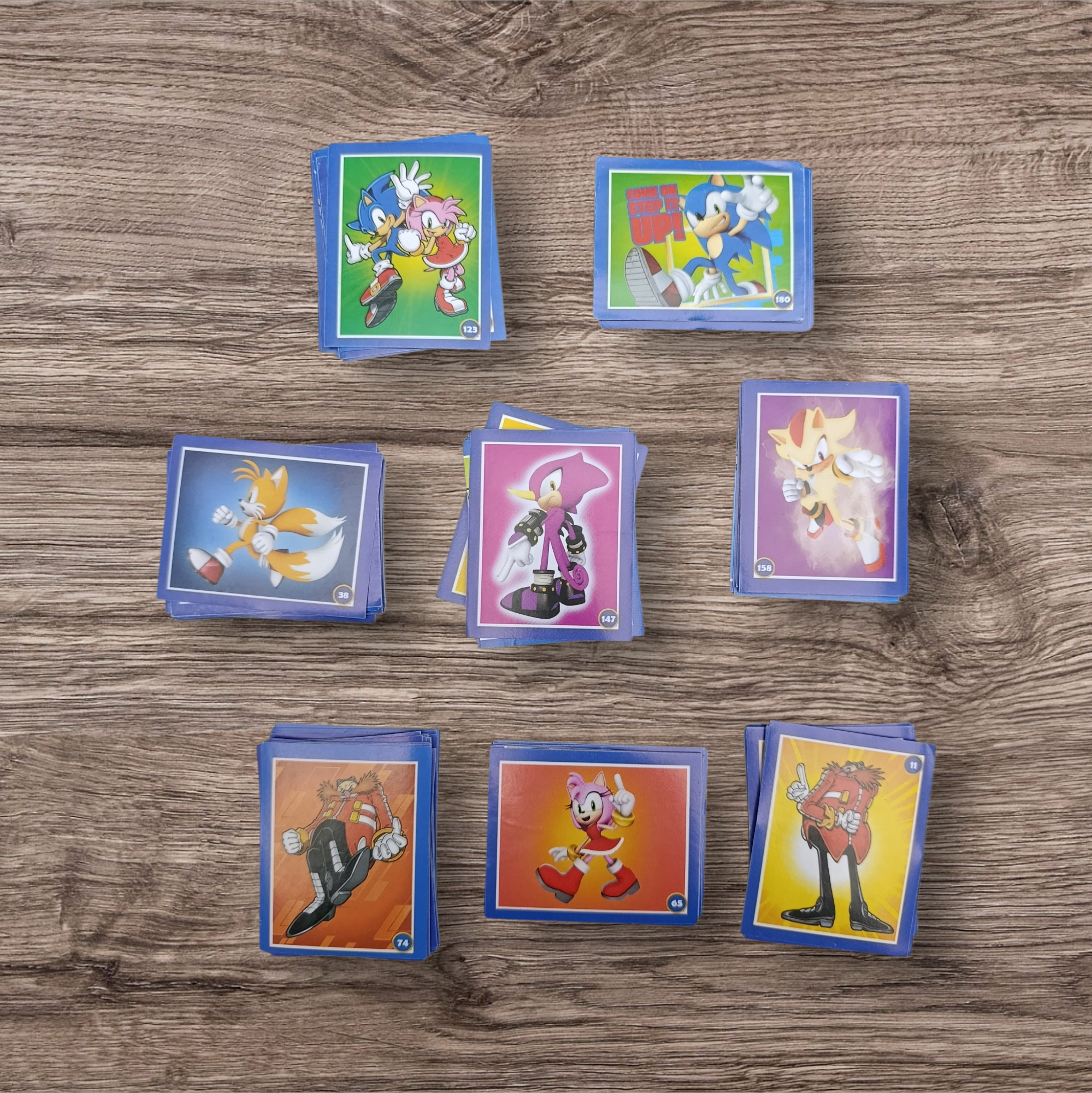 Lote 138 figuritas sin repetir Sonic