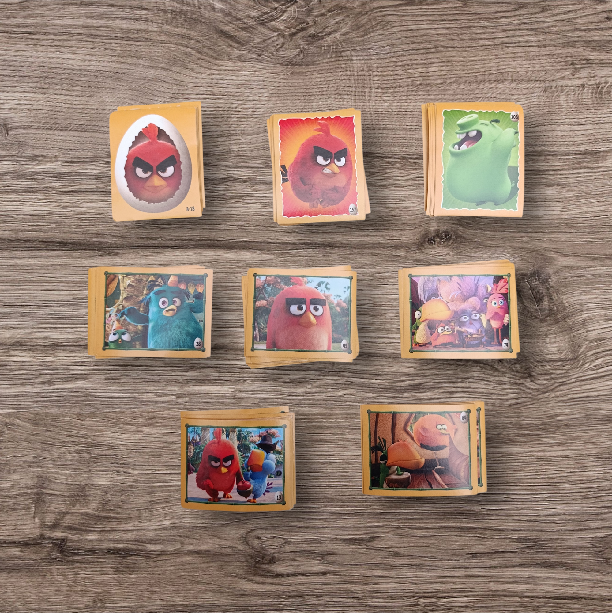 Lote 166 figuritas sin repetir Angry Birds