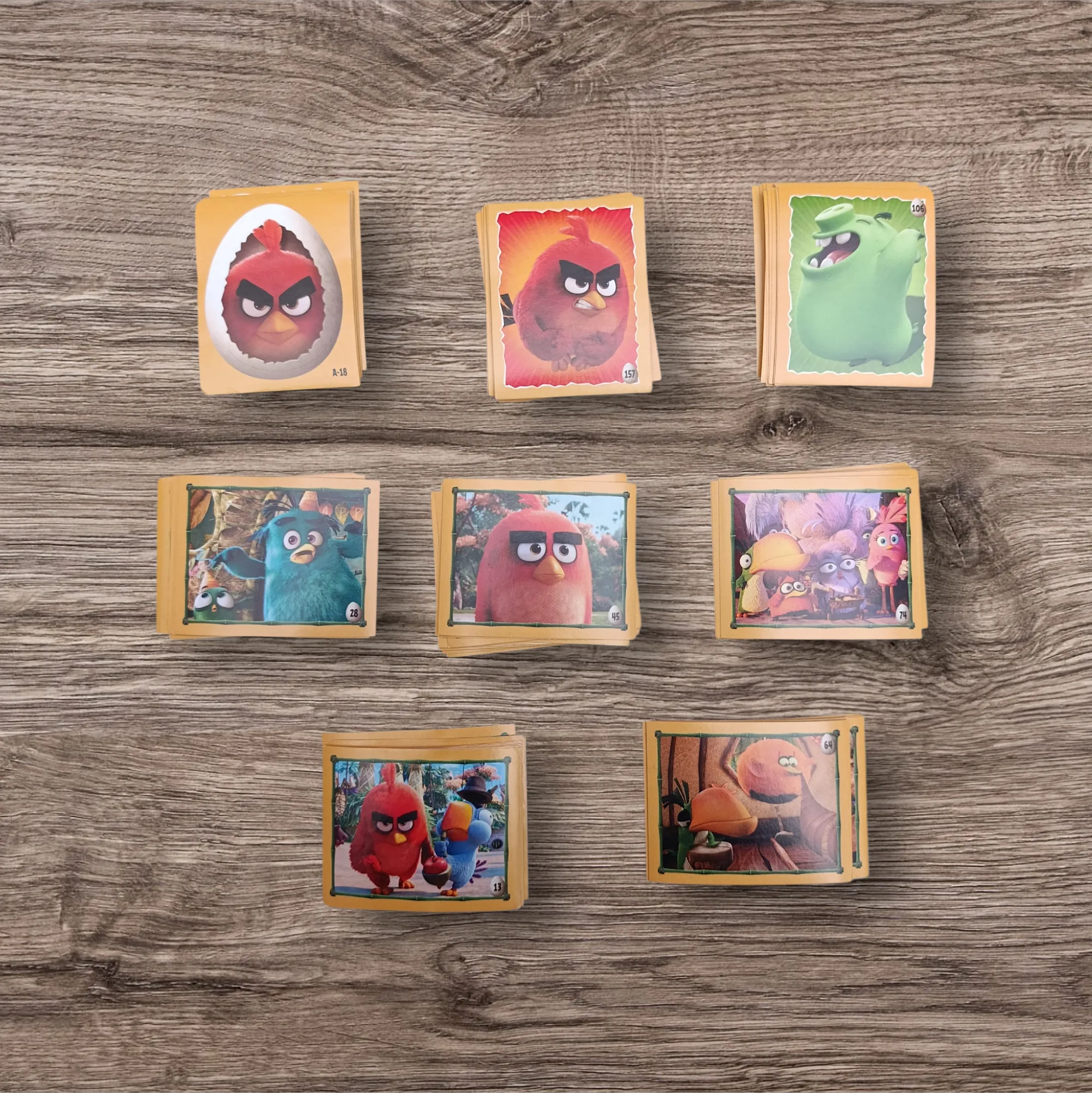Lote 166 figuritas sin repetir Angry Birds