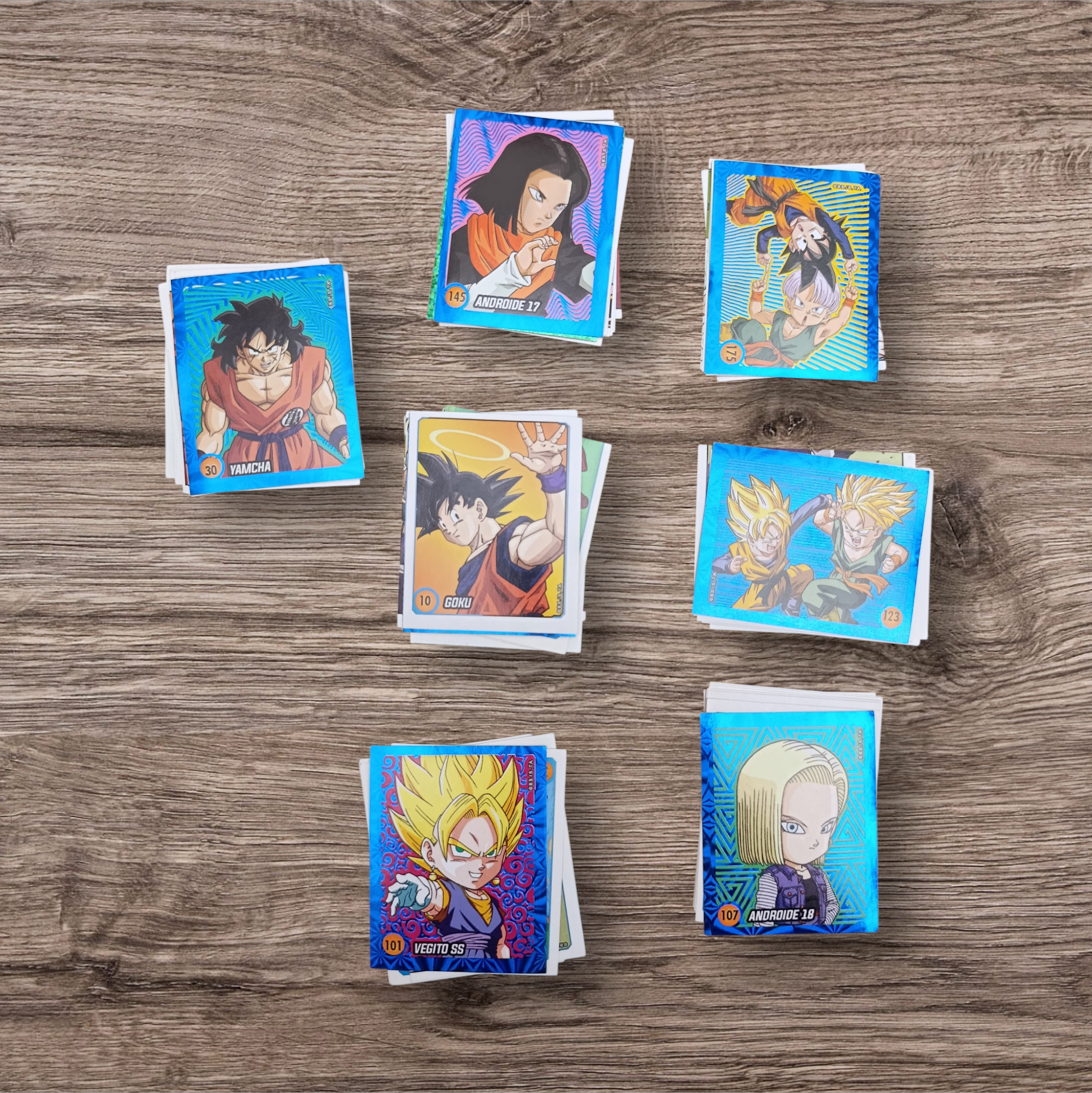Lote 54 figuritas sin repetir Dragon Ball