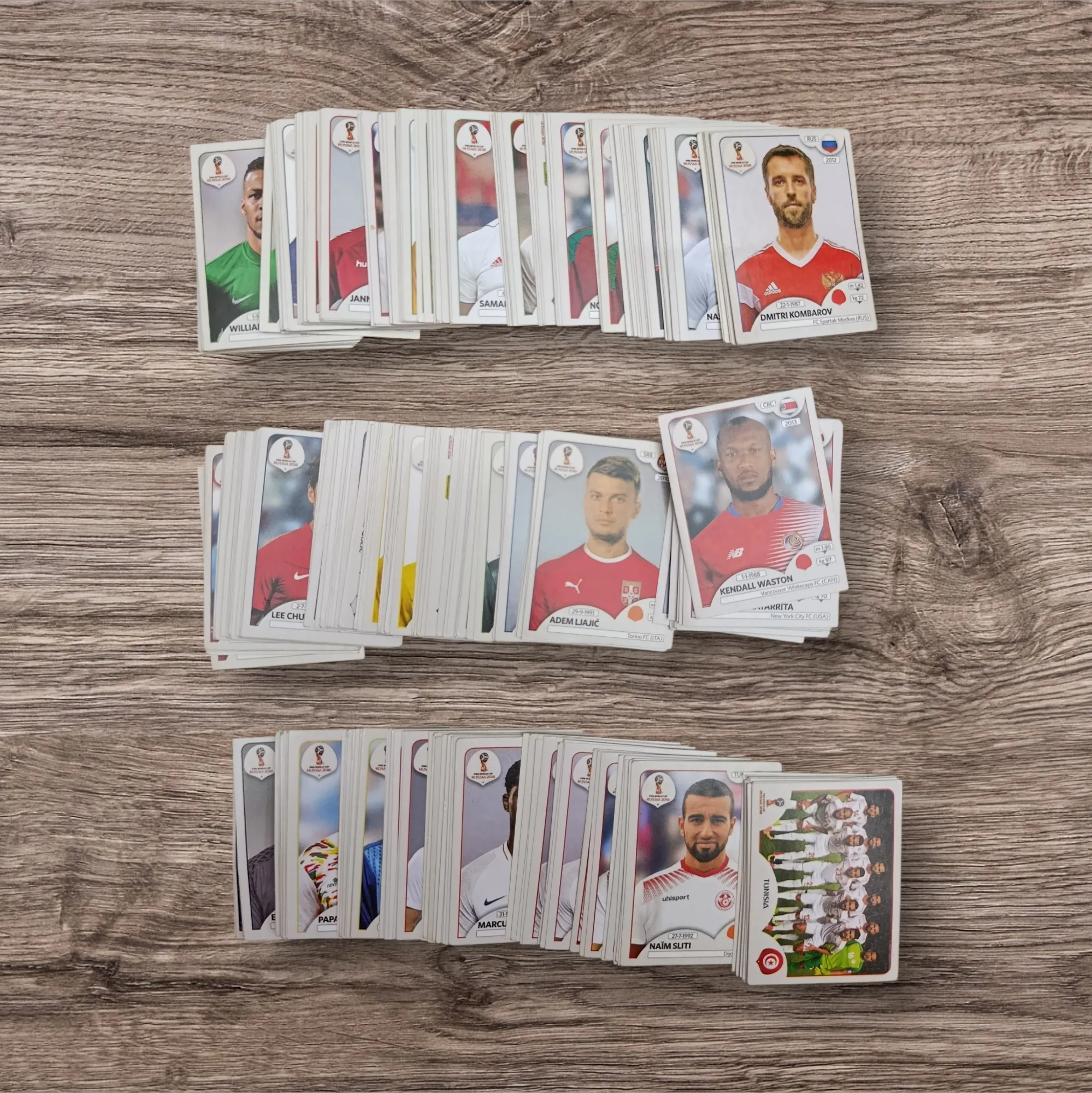 Lote 328 figuritas sin repetir Mundial Rusia 2018