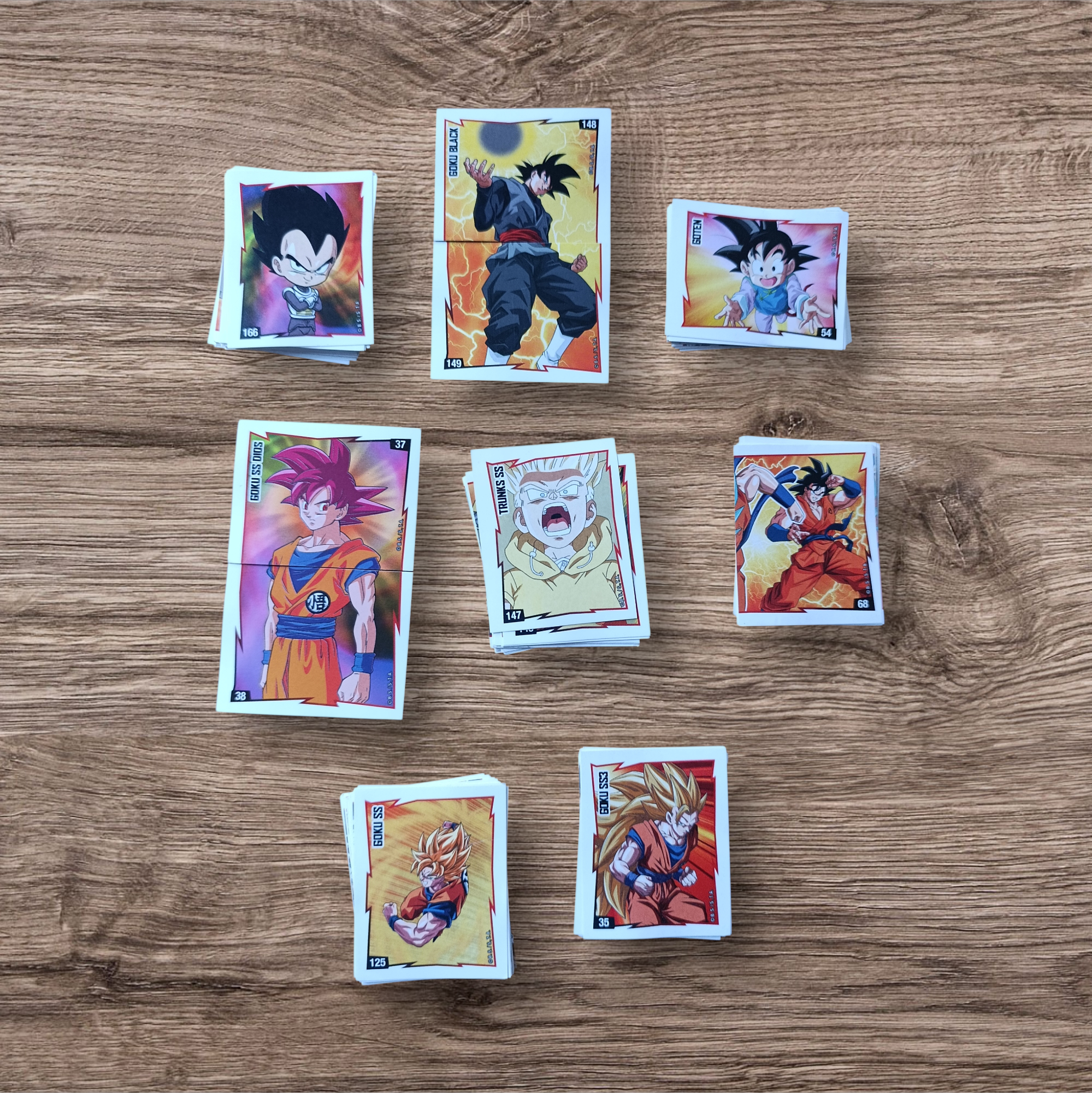 Lote 153 figuritas sin repetir Dragon Ball