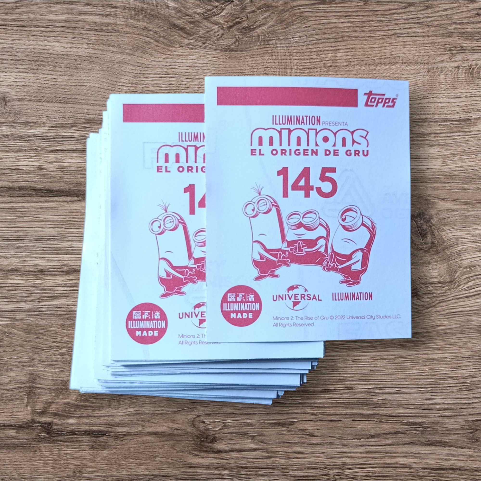 Lote 72 figuritas sin repetir Minions El origen de Gru