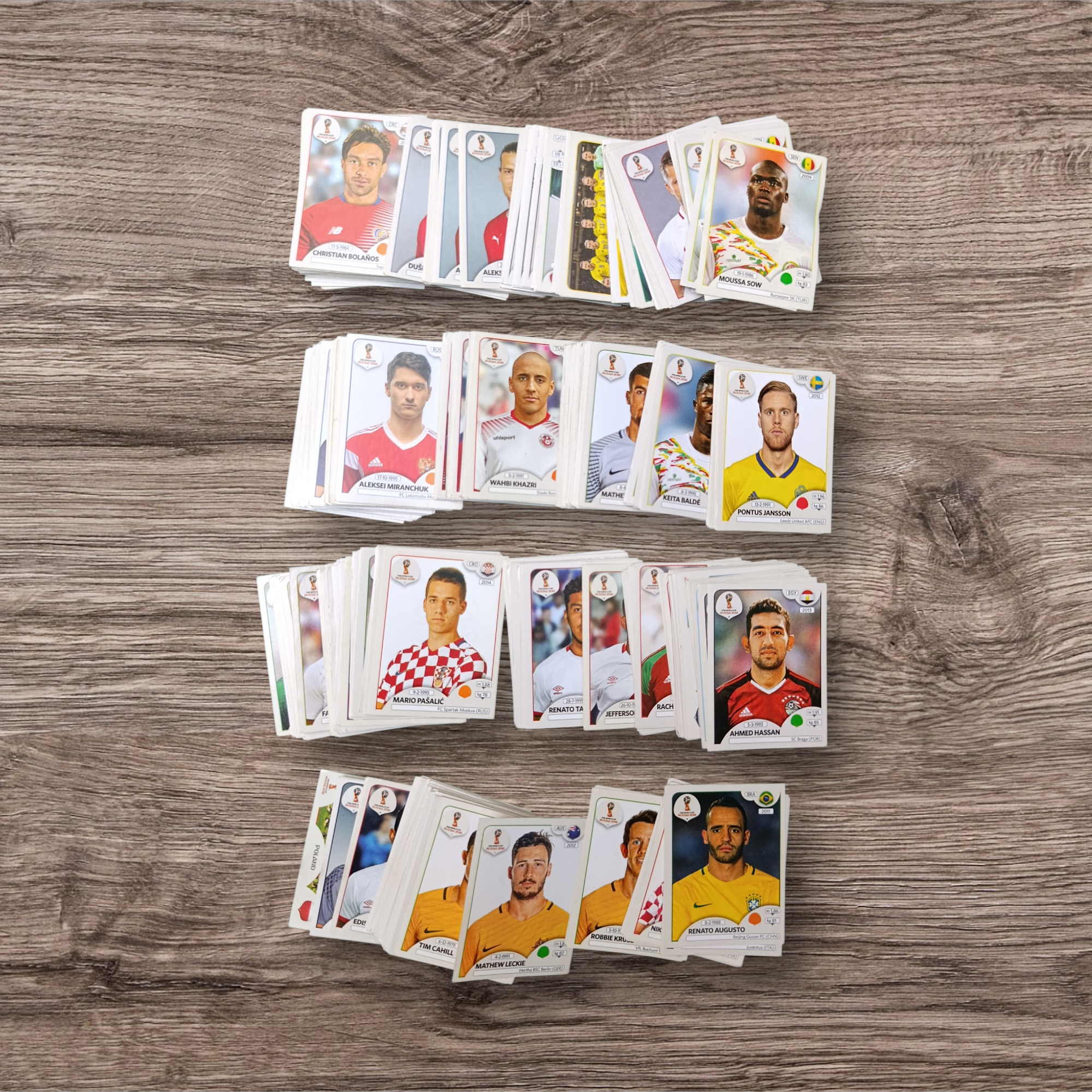 Lote 452 figuritas sin repetir Mundial Rusia 2018