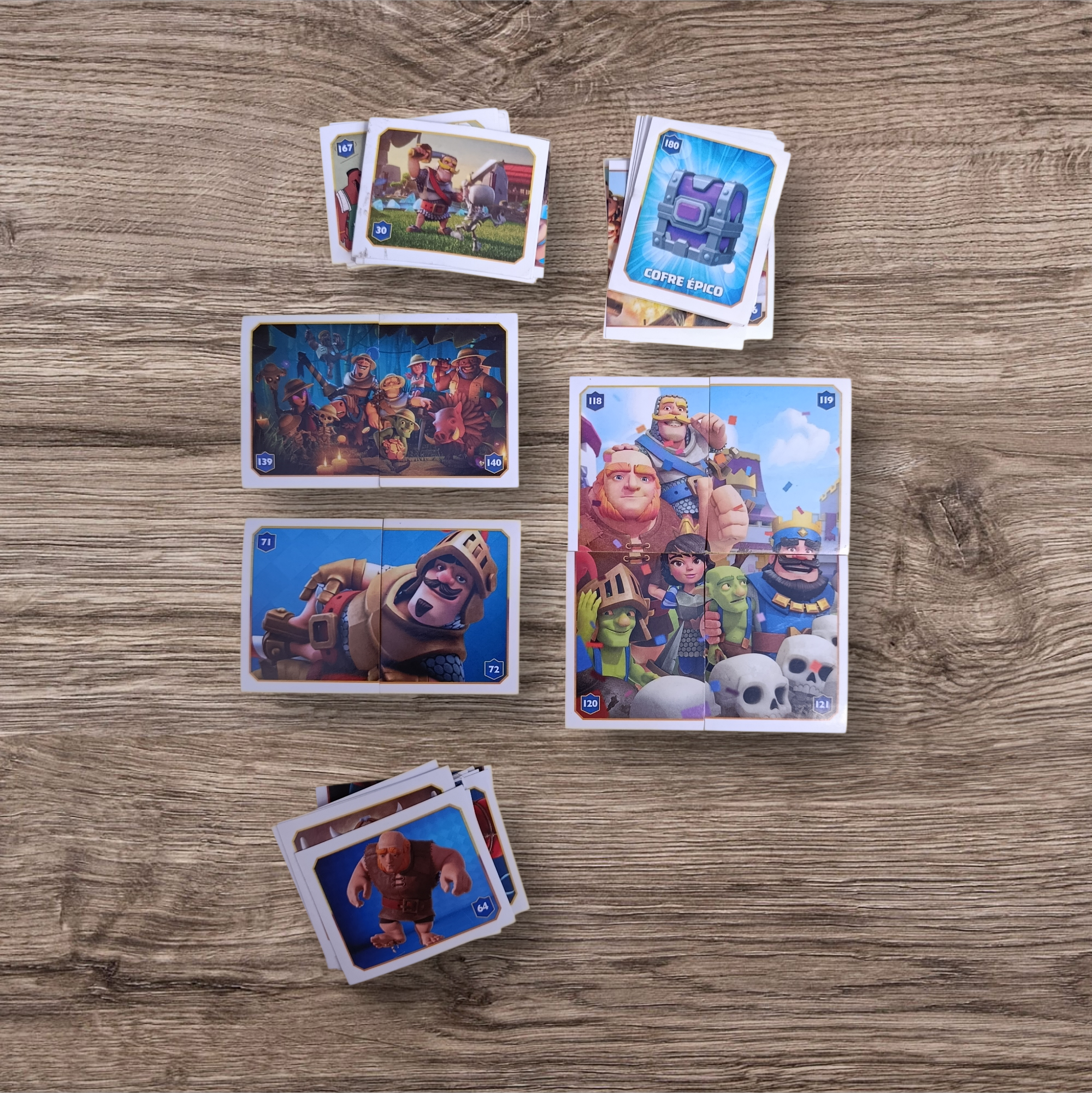 Lote 174 figuritas sin repetir Clash Royale