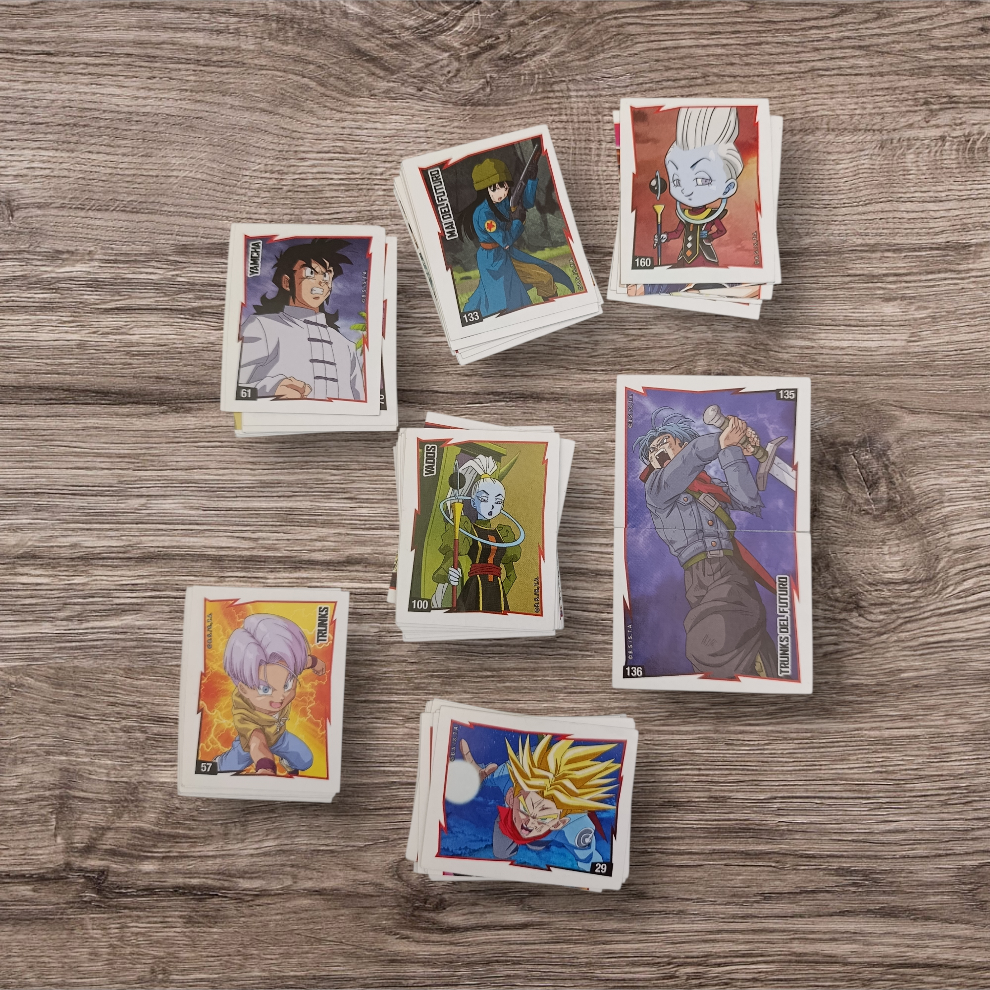 Lote 78 figuritas sin repetir Dragon Ball