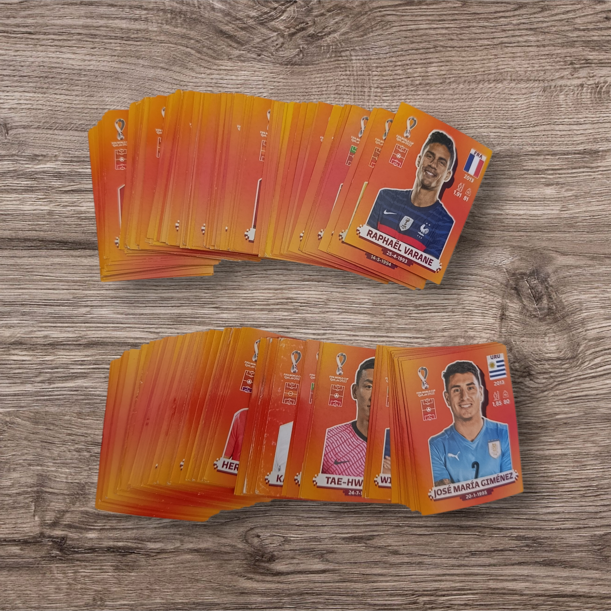 Lote 181 figuritas sin repetir Mundial Qatar 2022